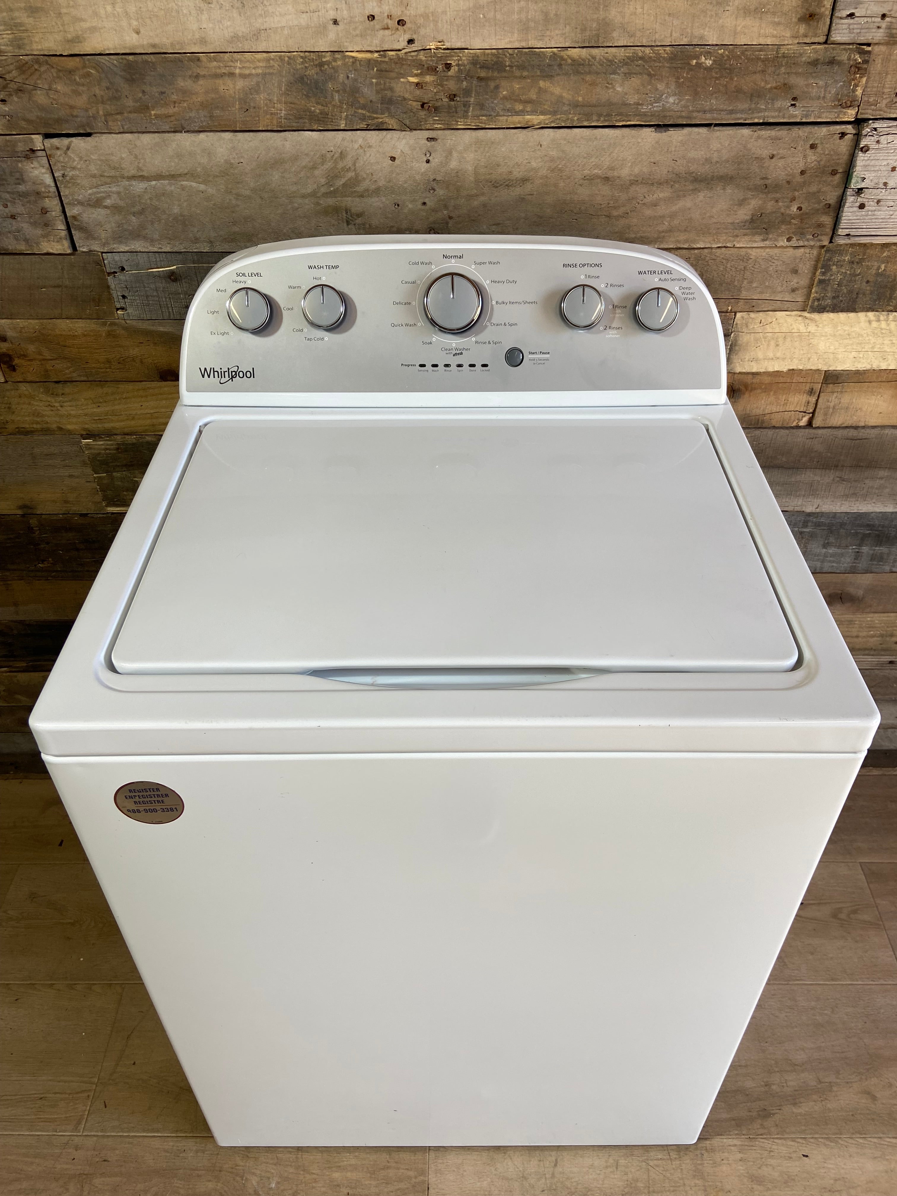 Whirlpool Grey Face Top Load Washer