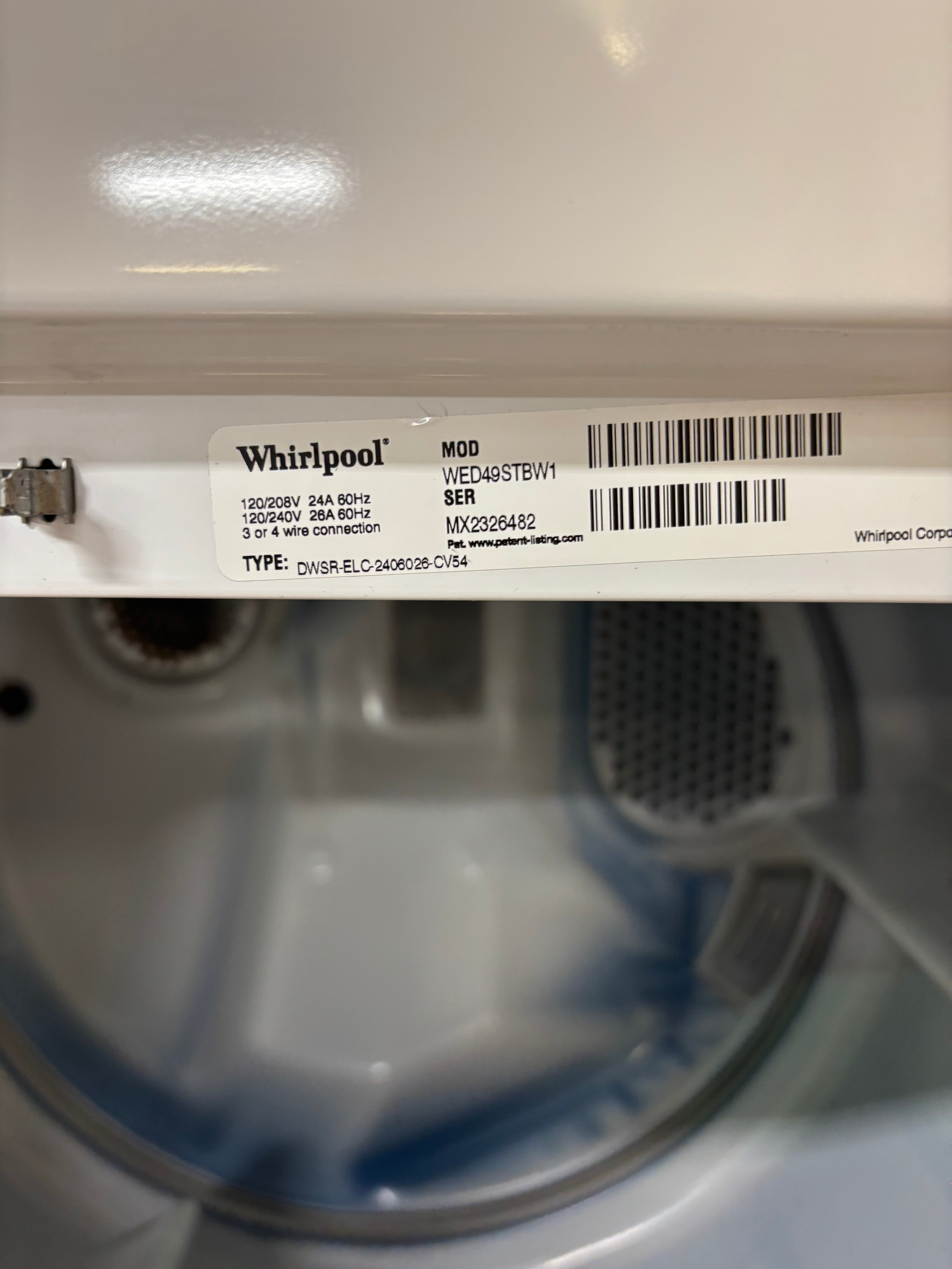 Whirlpool Grey Face Top Load Set With Steam Dryer