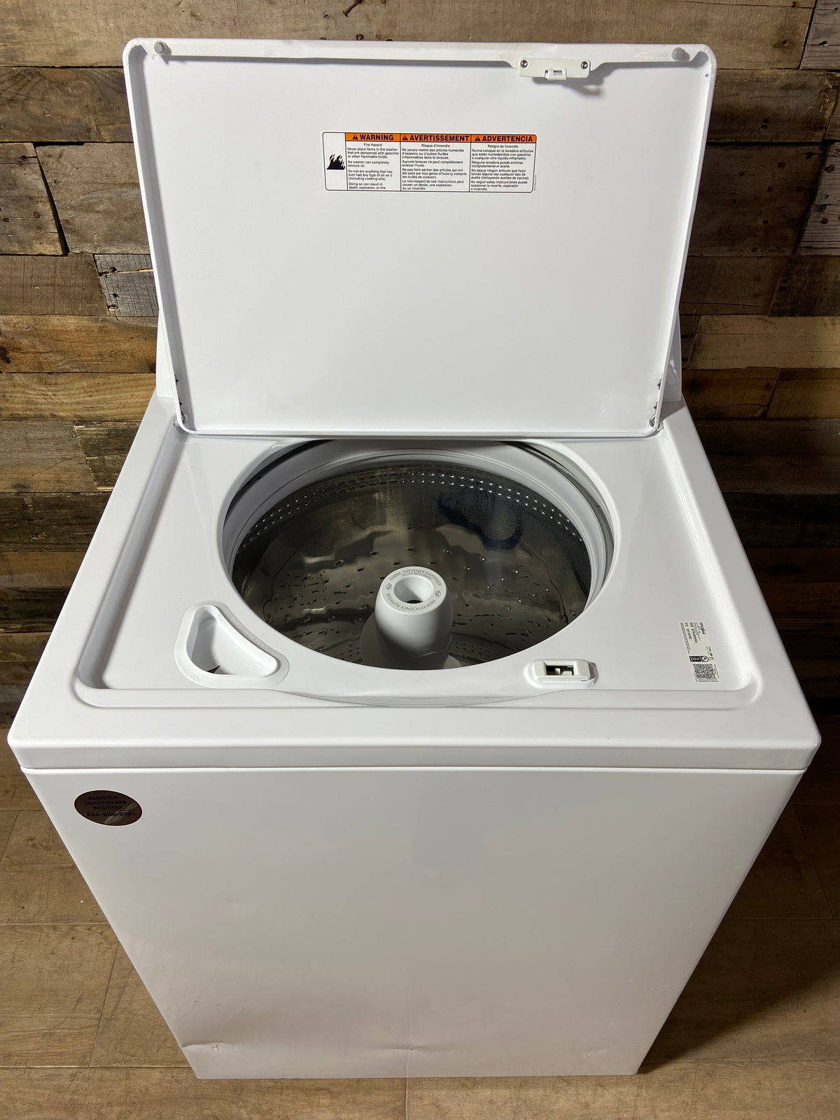 Whirlpool Large Capacity White Panel Washer