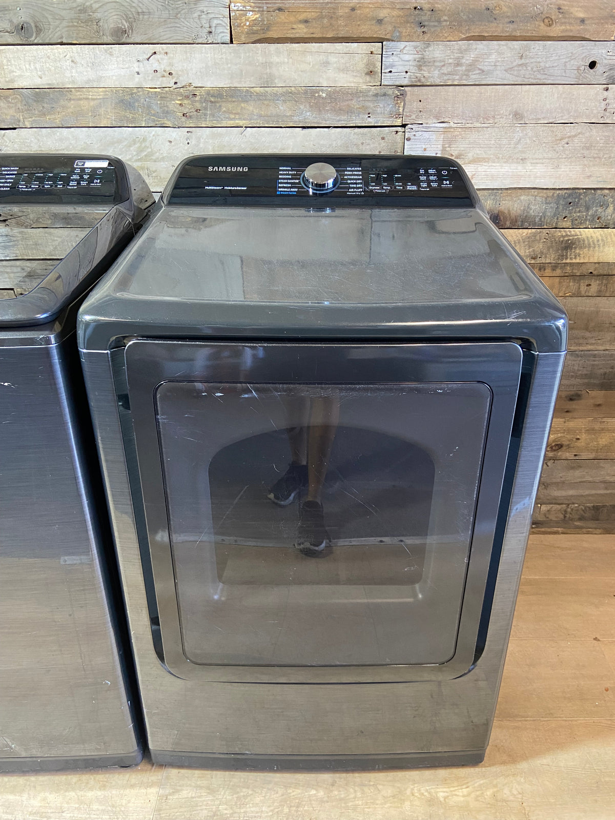 Samsung Black Stainless Large Capacity Washer & Dryer Set