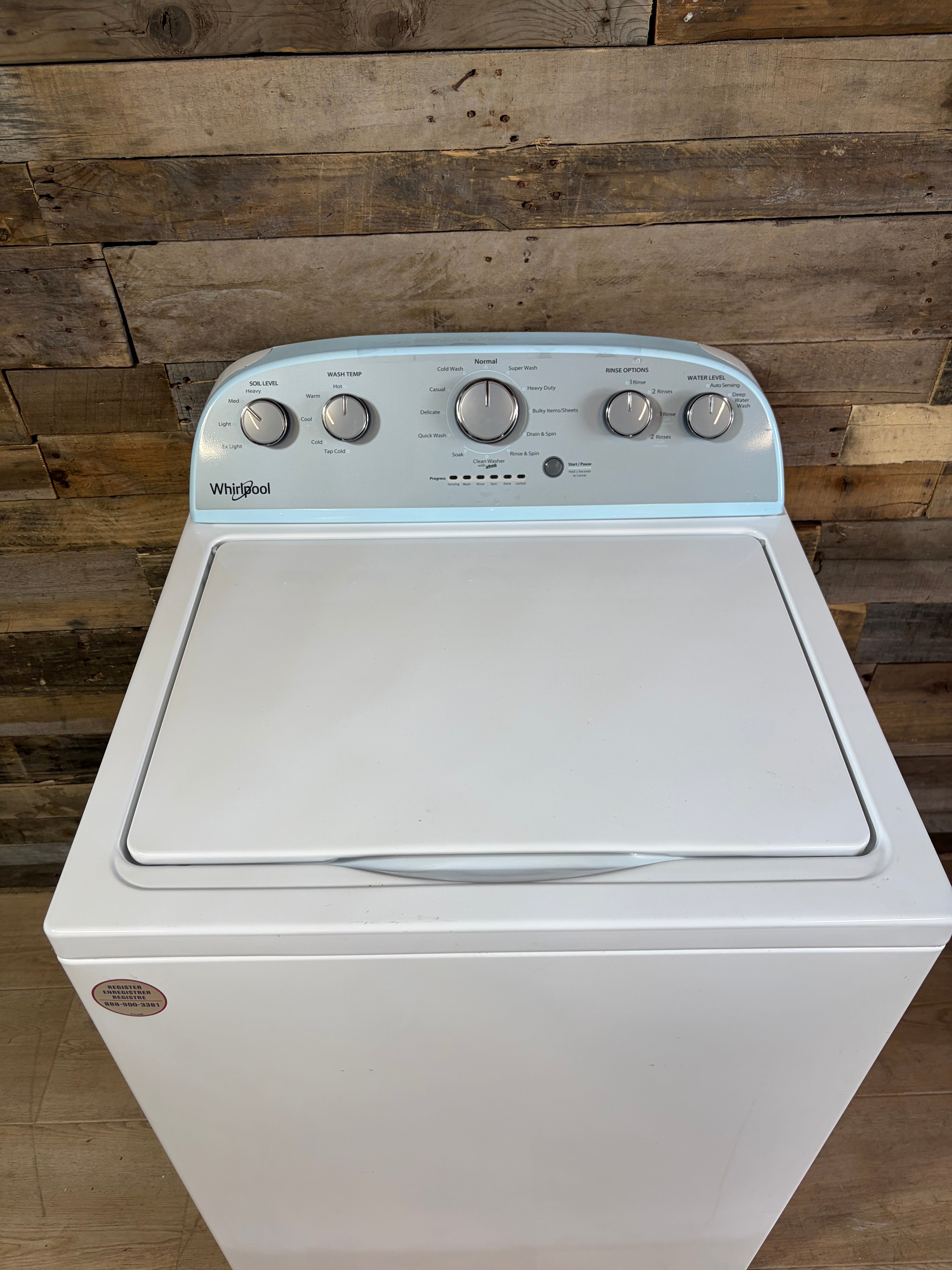 Whirlpool Grey Face Top Load Washer