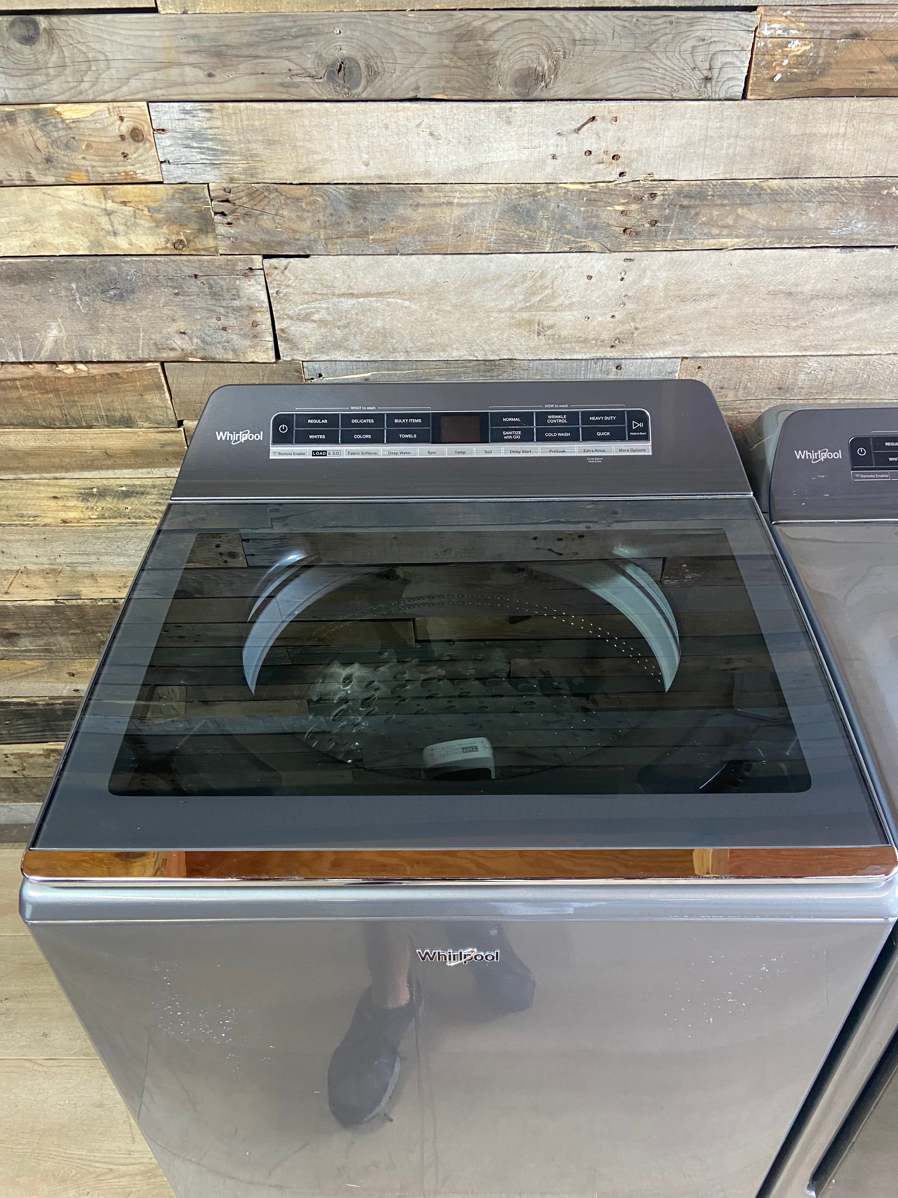 Whirlpool Grey Load & Go Washer Dryer Set with 2-in-1 Removable Agitator