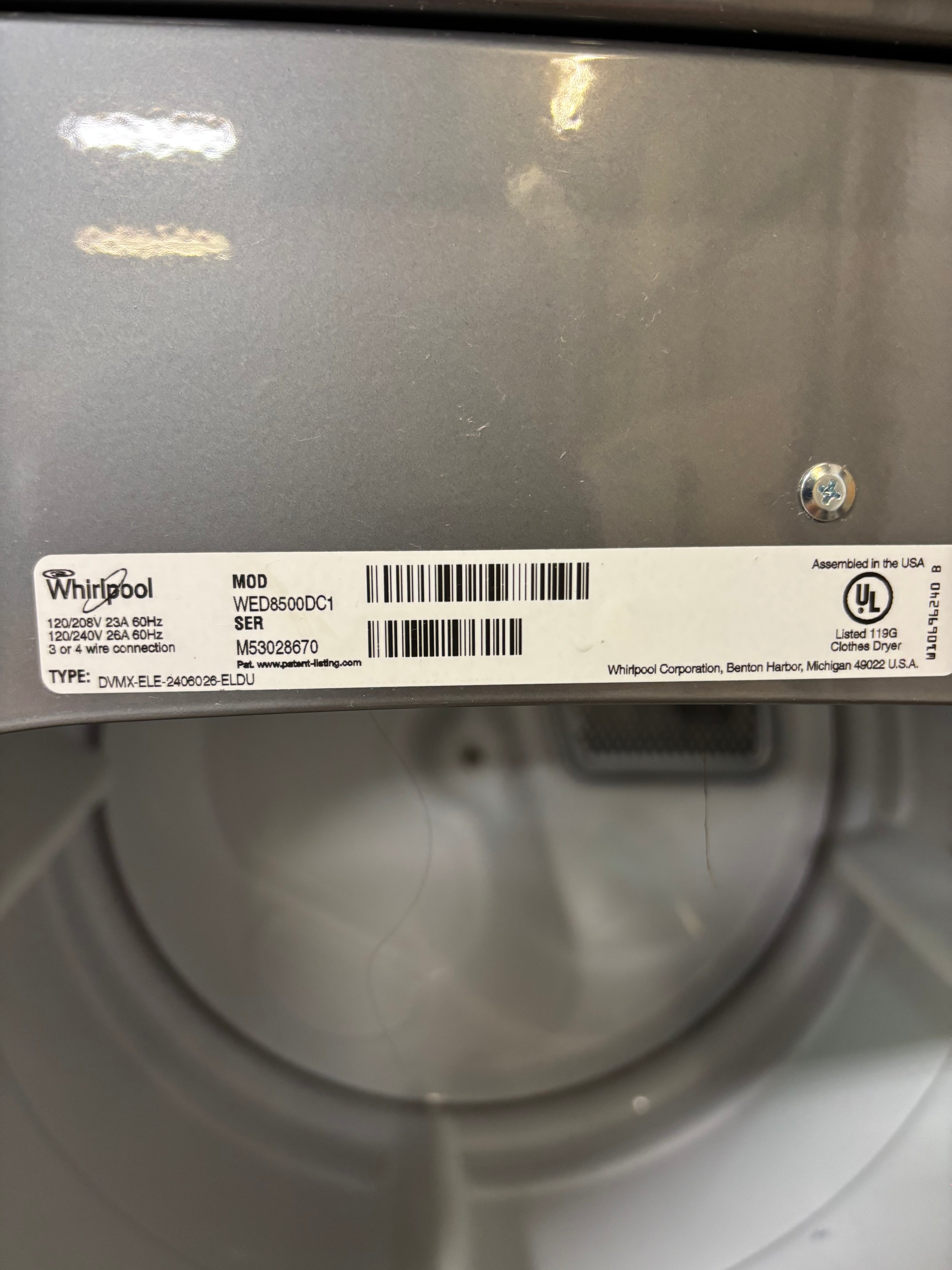 Grey Whirlpool Cabrio Top Load Set