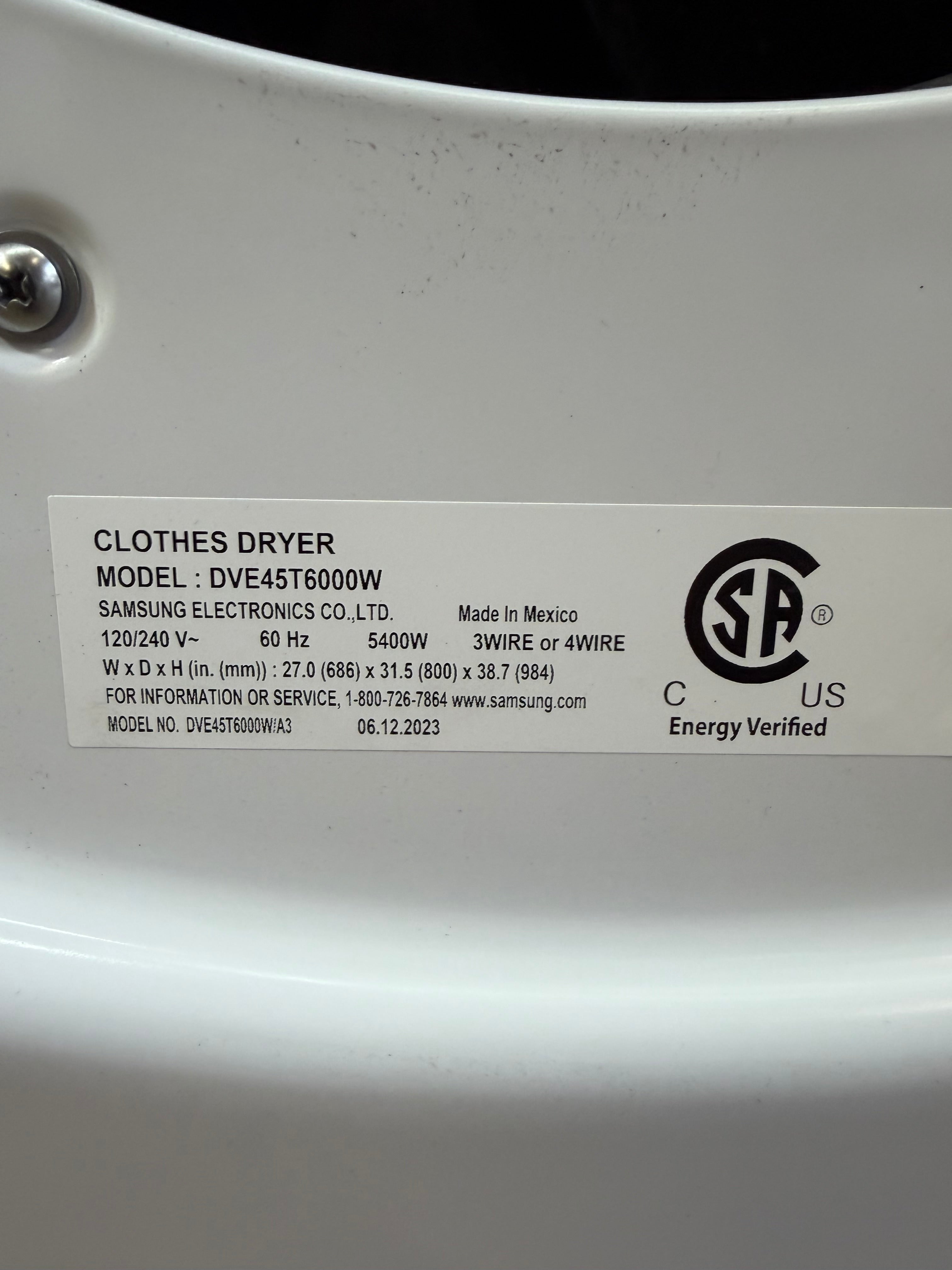 Samsung 7.5-Cu. Ft. Front-Load Electric Dryer with Sensor Dry