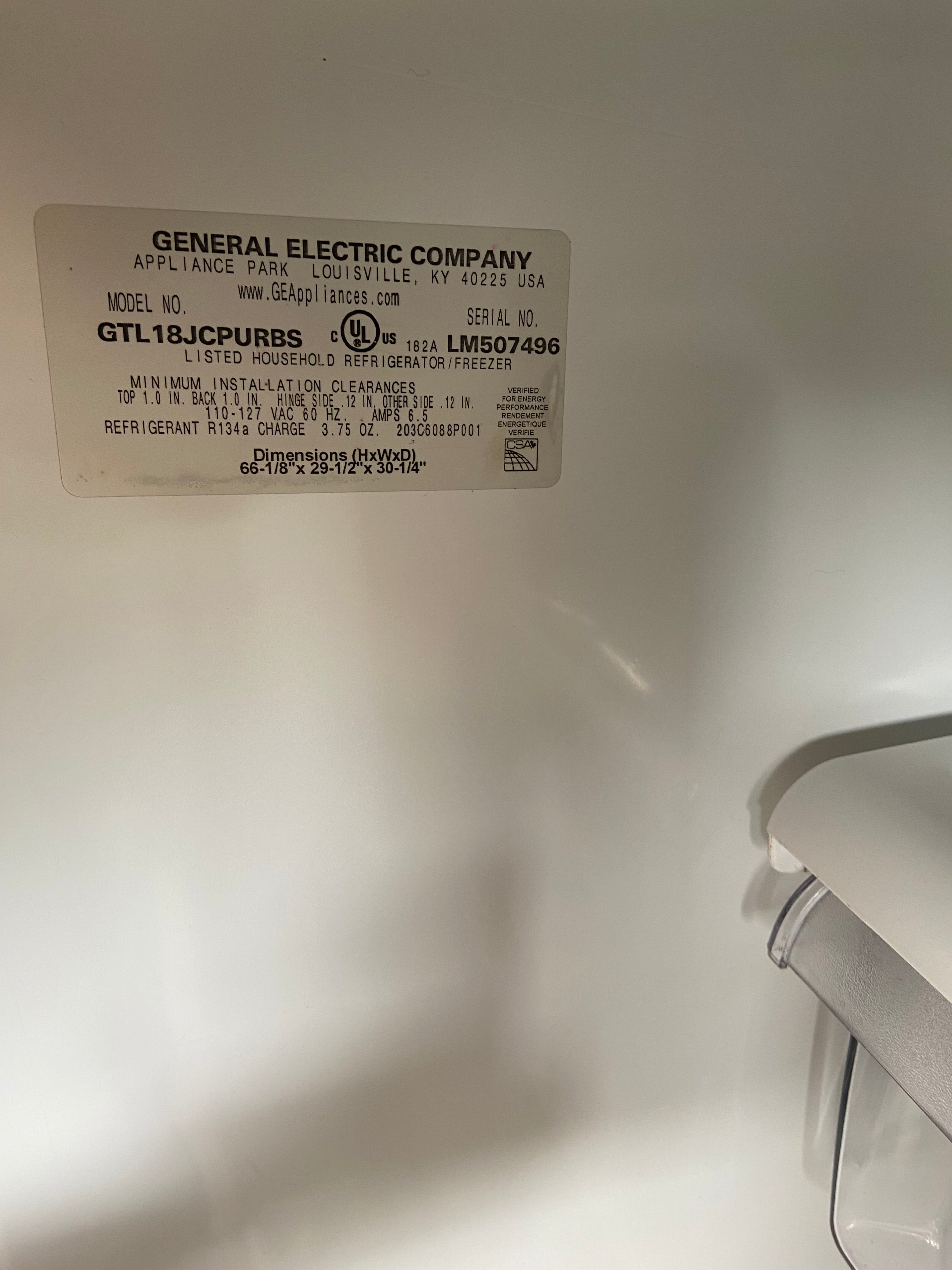 GE Stainless Top Bottom Refrigerator