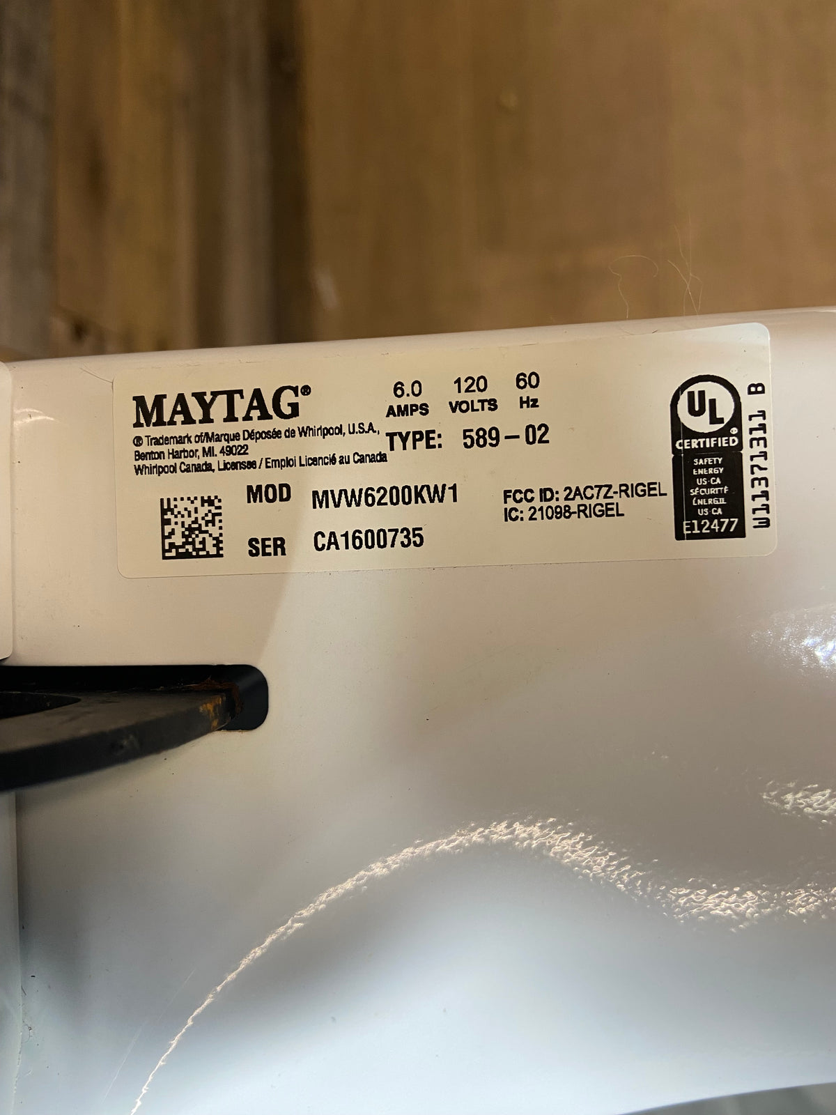 Maytag Top Load Large Capacity Washer