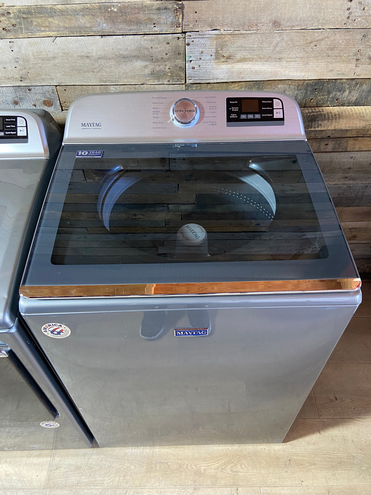 Maytag Stainless Steel Extra Power Large Capacity Washer & Dryer Set
