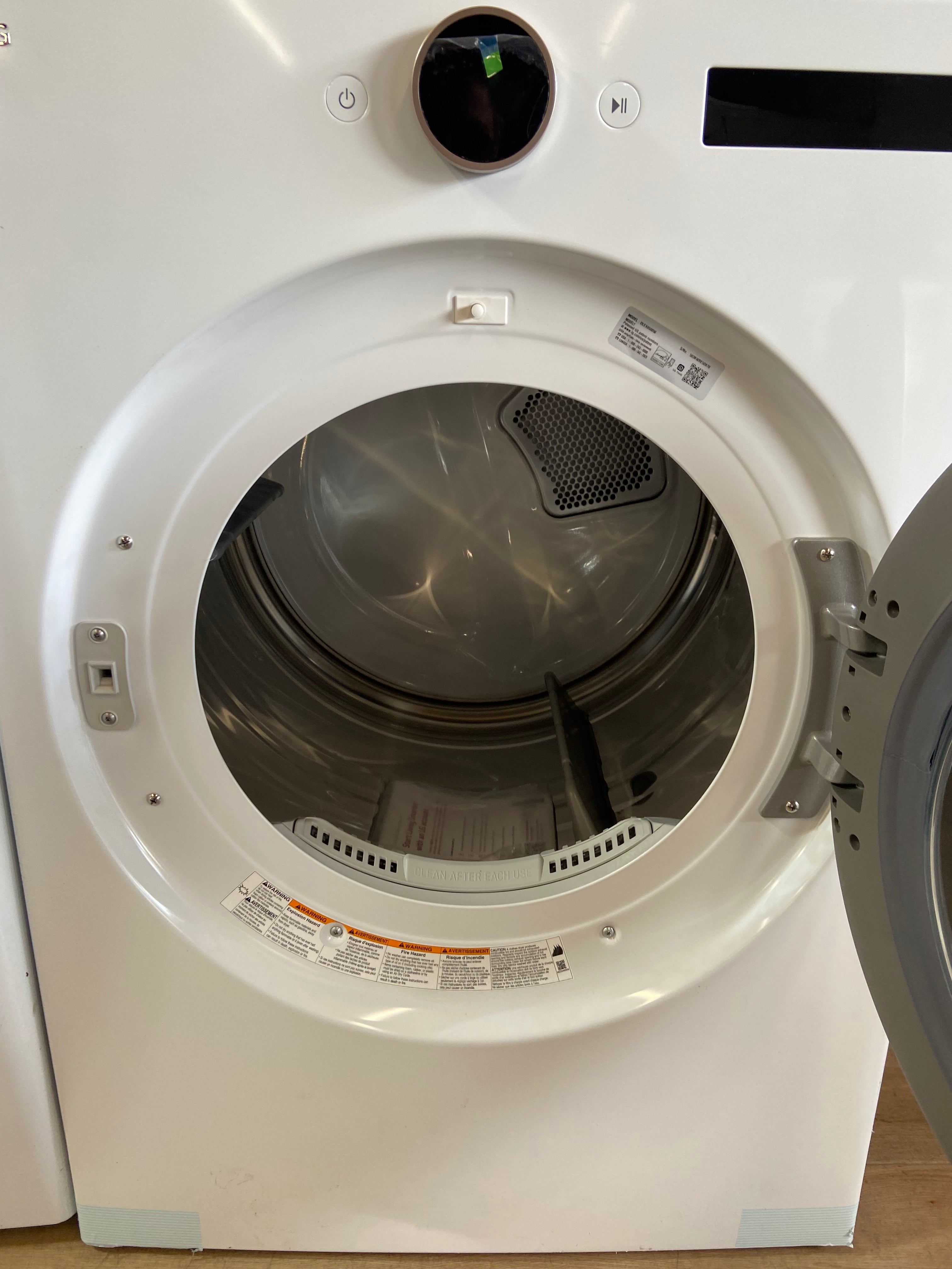 LG White and Rose Gold Front Load Set