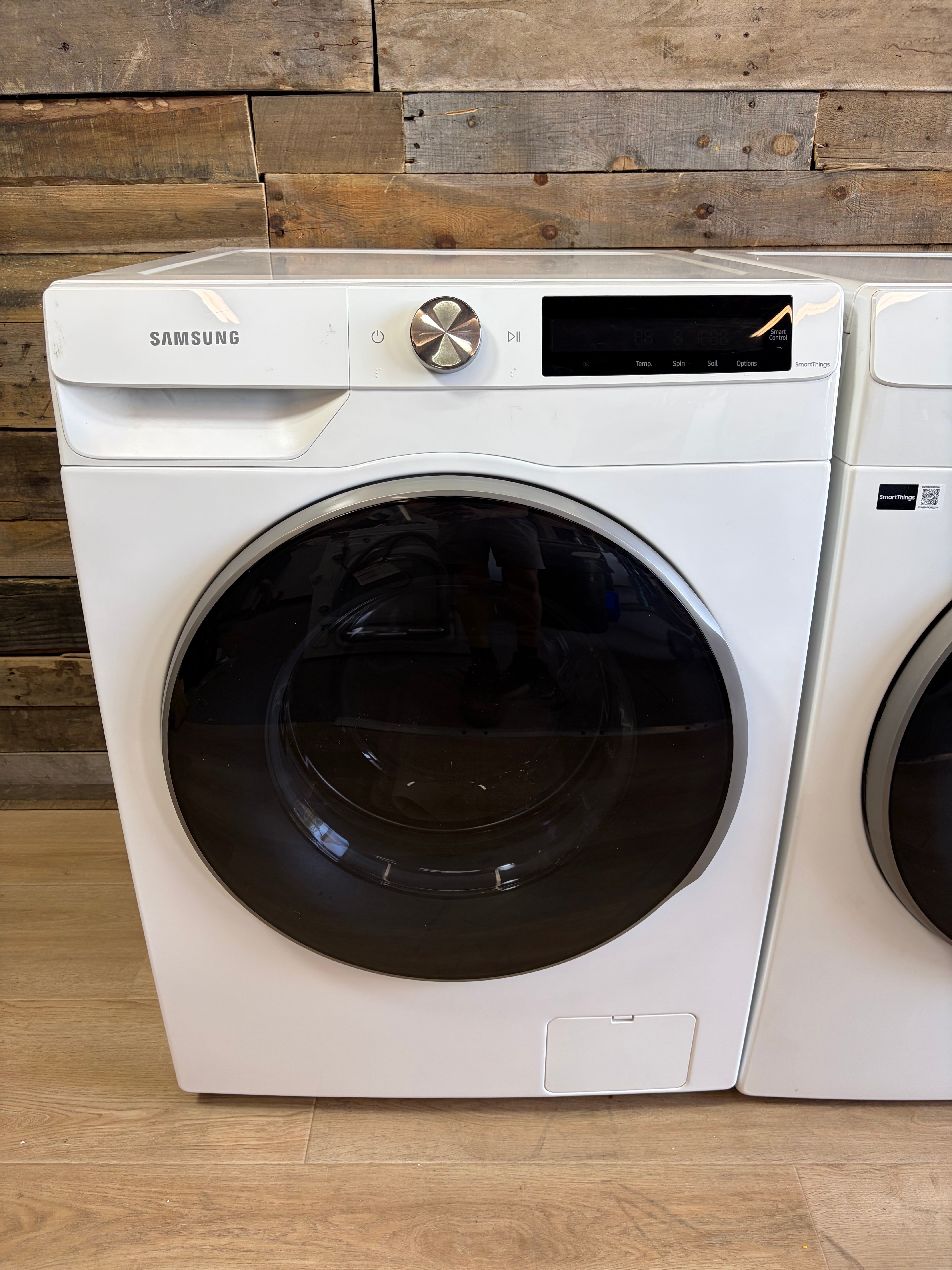 2.5 cu. ft. Compact Front Load Washer and Dryer with AI Smart Dial and Super Speed Wash in White