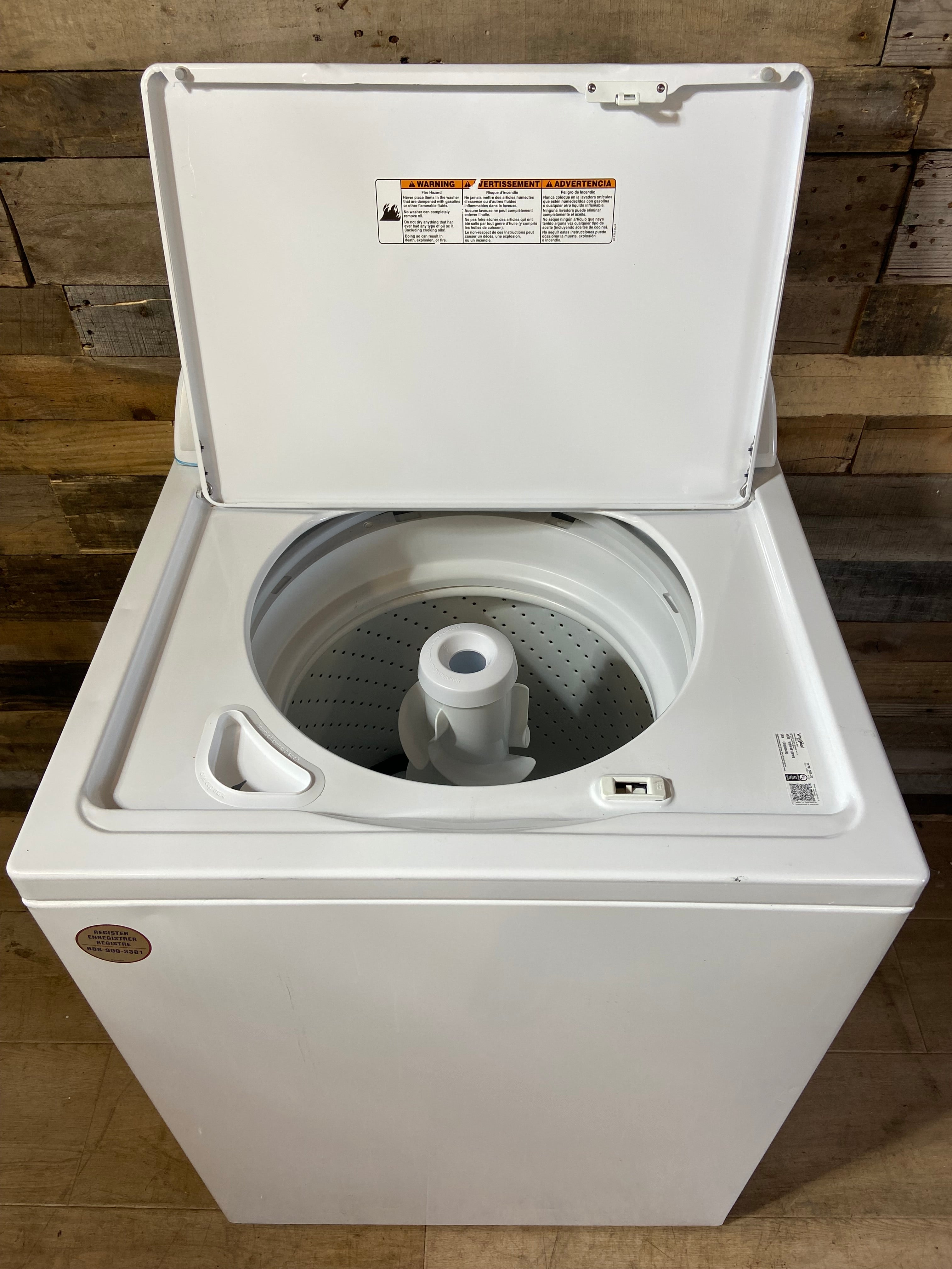 Whirlpool Grey Face Top Load Washer