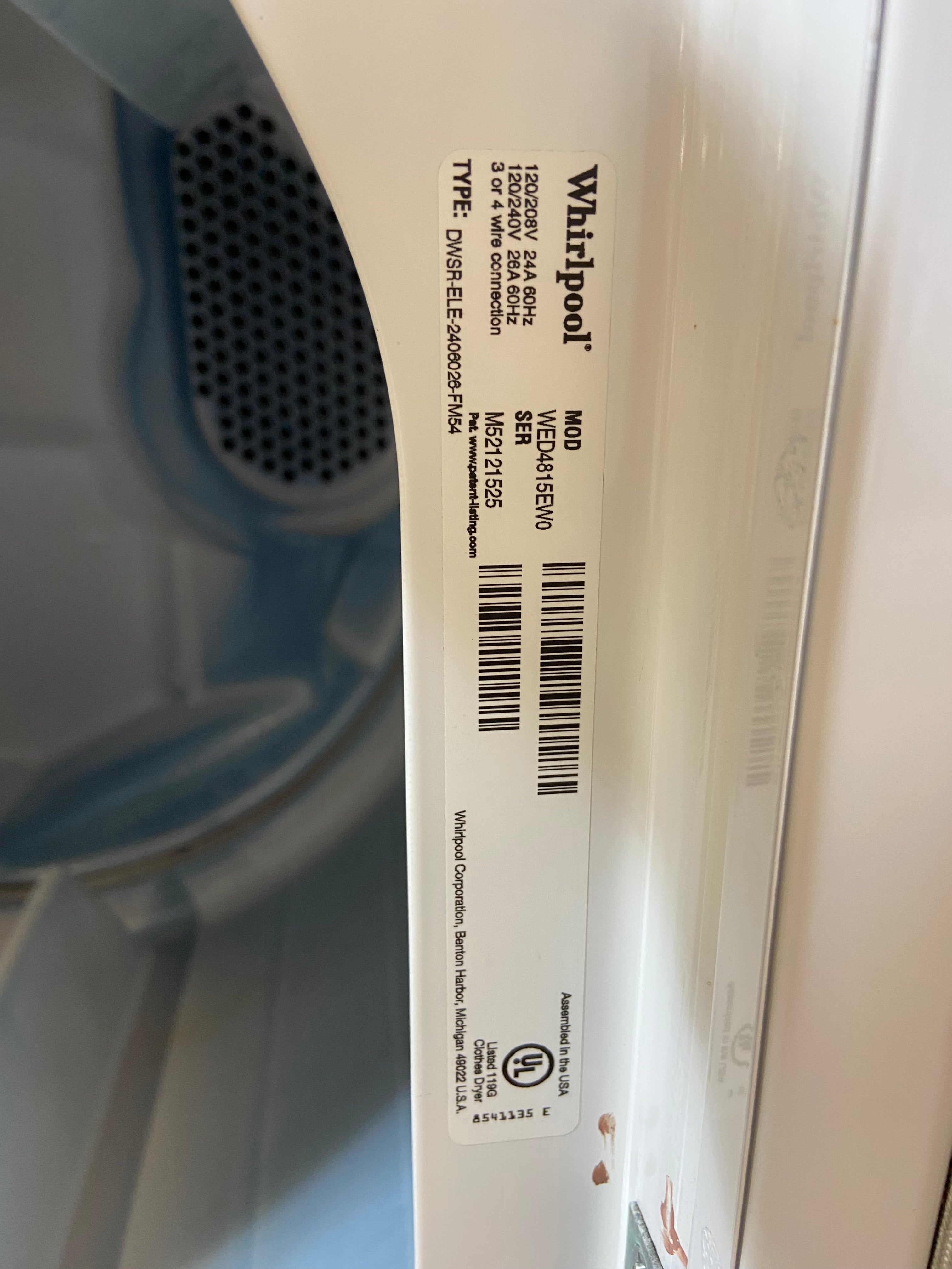 Whirlpool Large Capacity Top Load Washer & Dryer Set