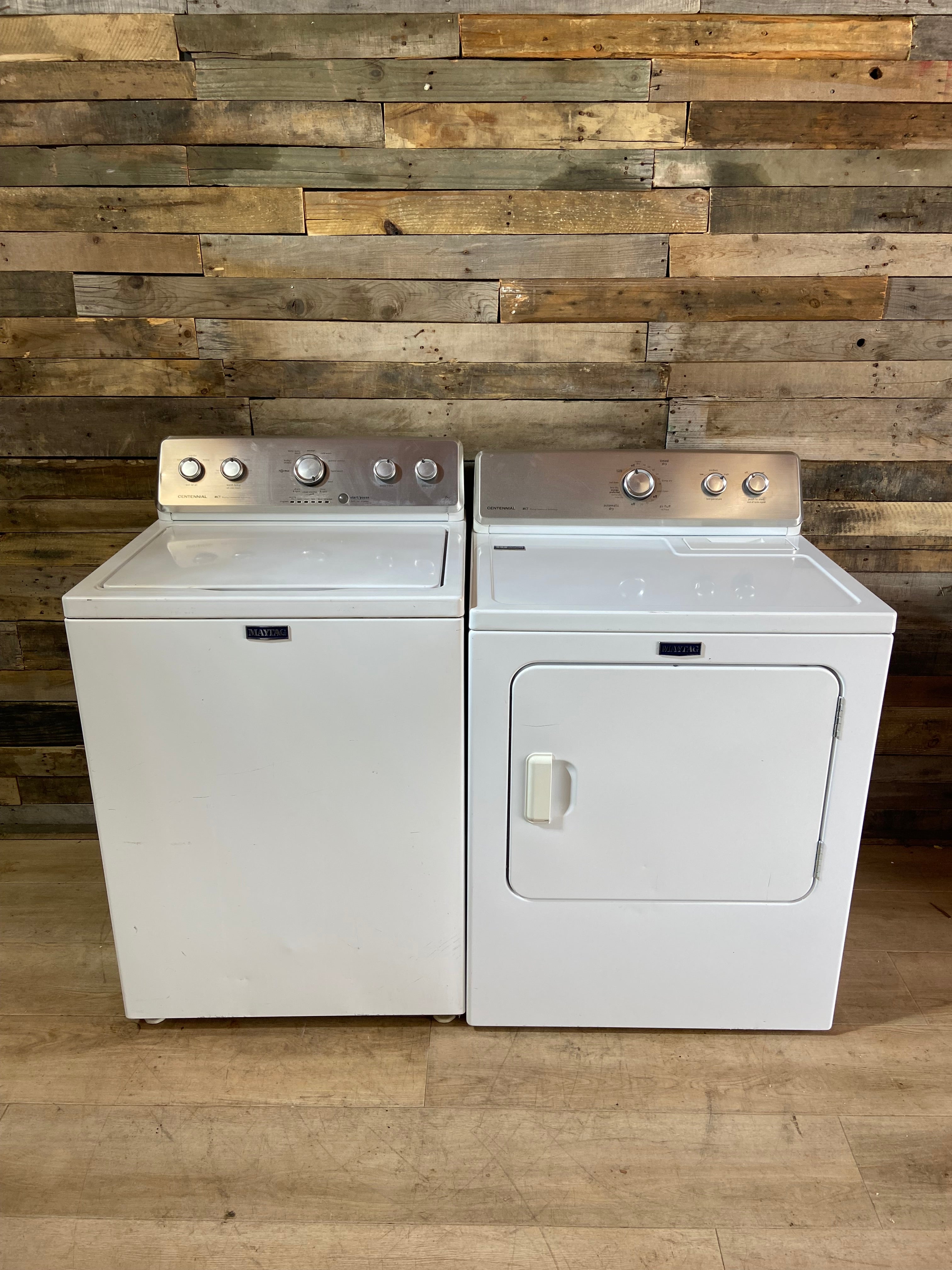 Maytag Centennial Top Load Large Capacity Washer & Dryer Set
