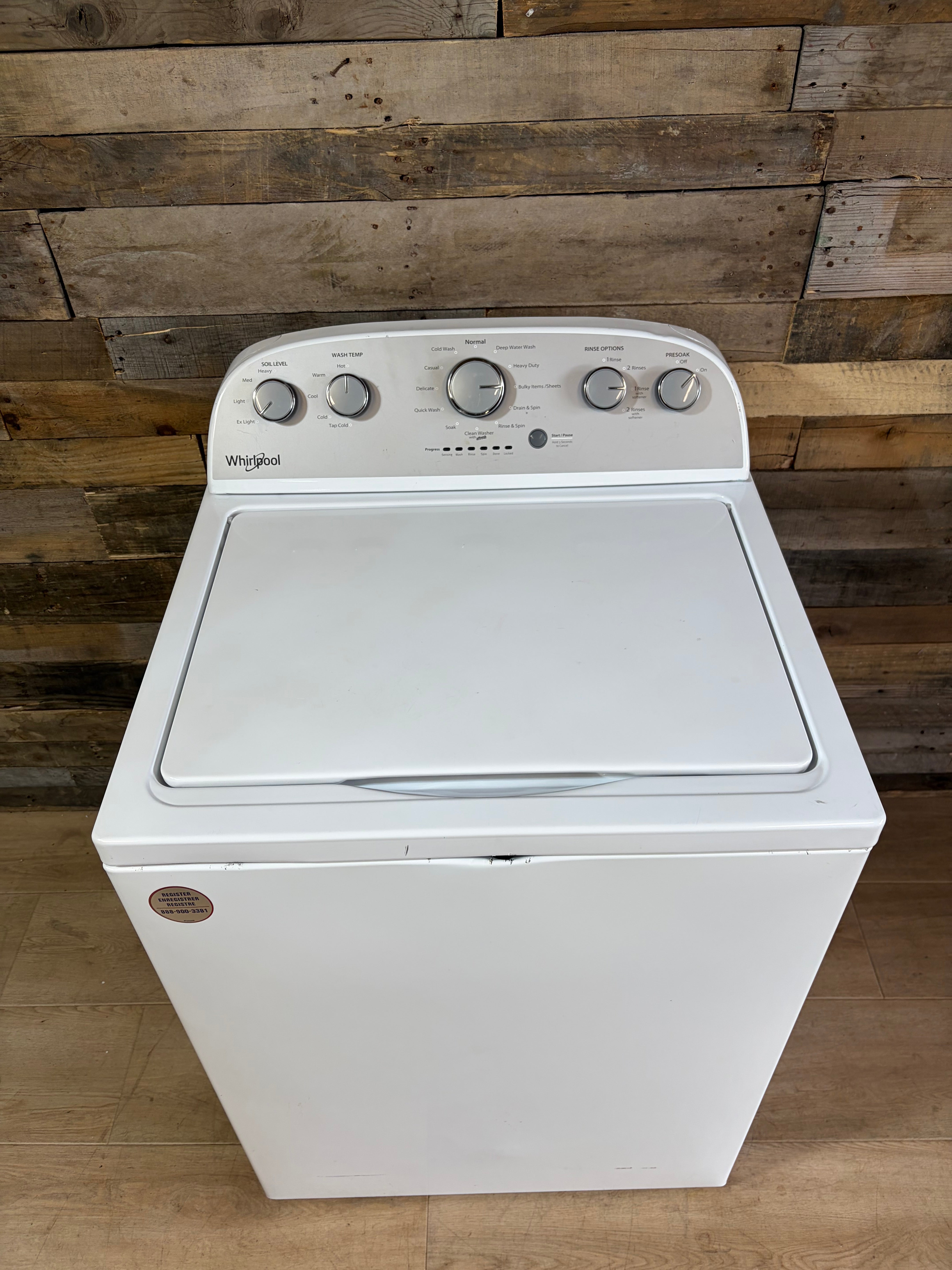 Whirlpool Grey Face Top Load Washer