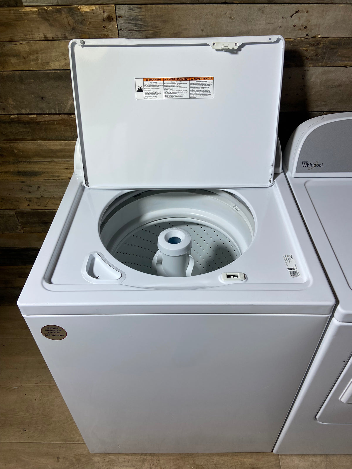 Whirlpool Grey Panel Washer Dryer Set