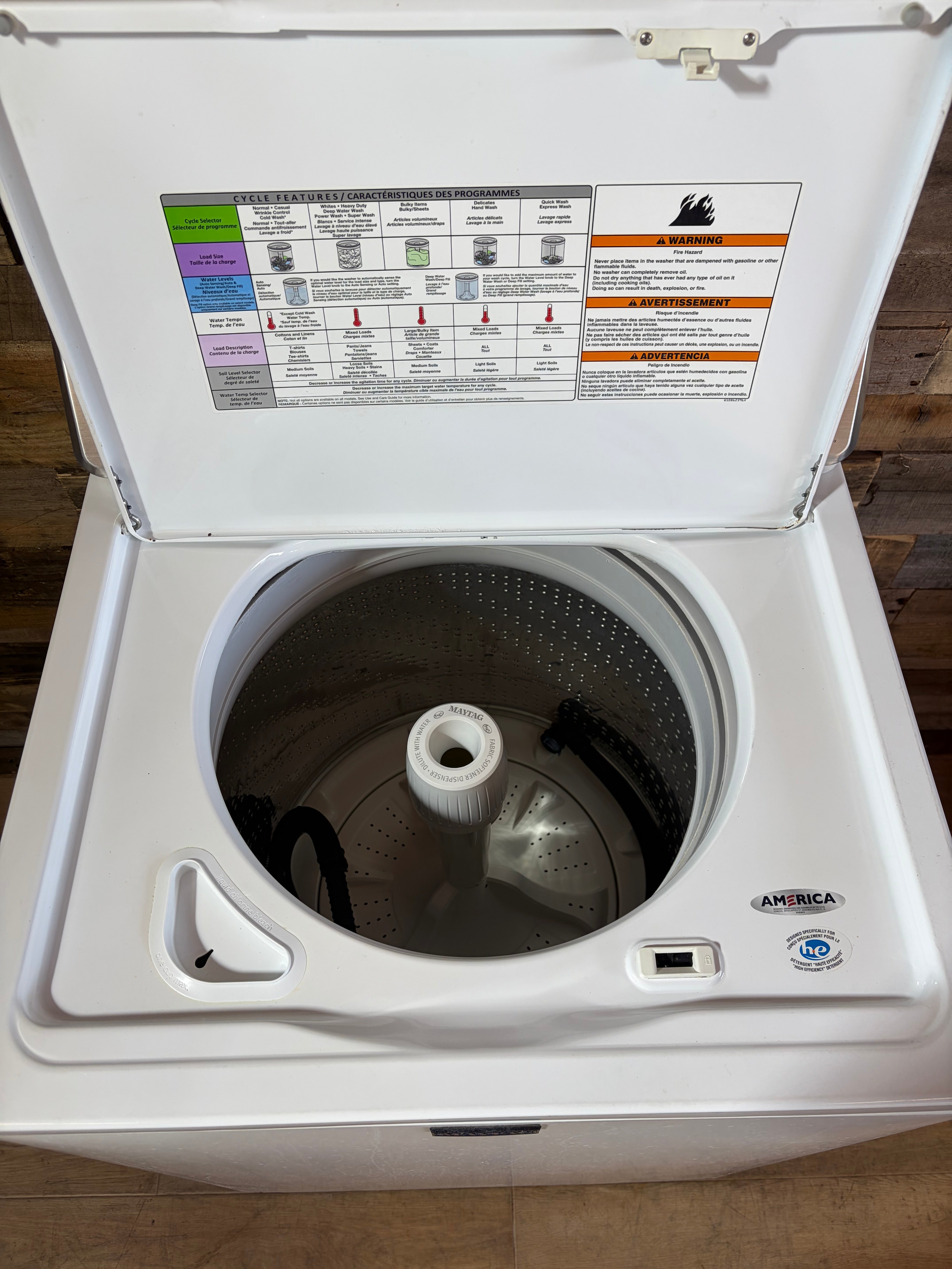 Maytag Large Capacity Top Load Washer With Agitator