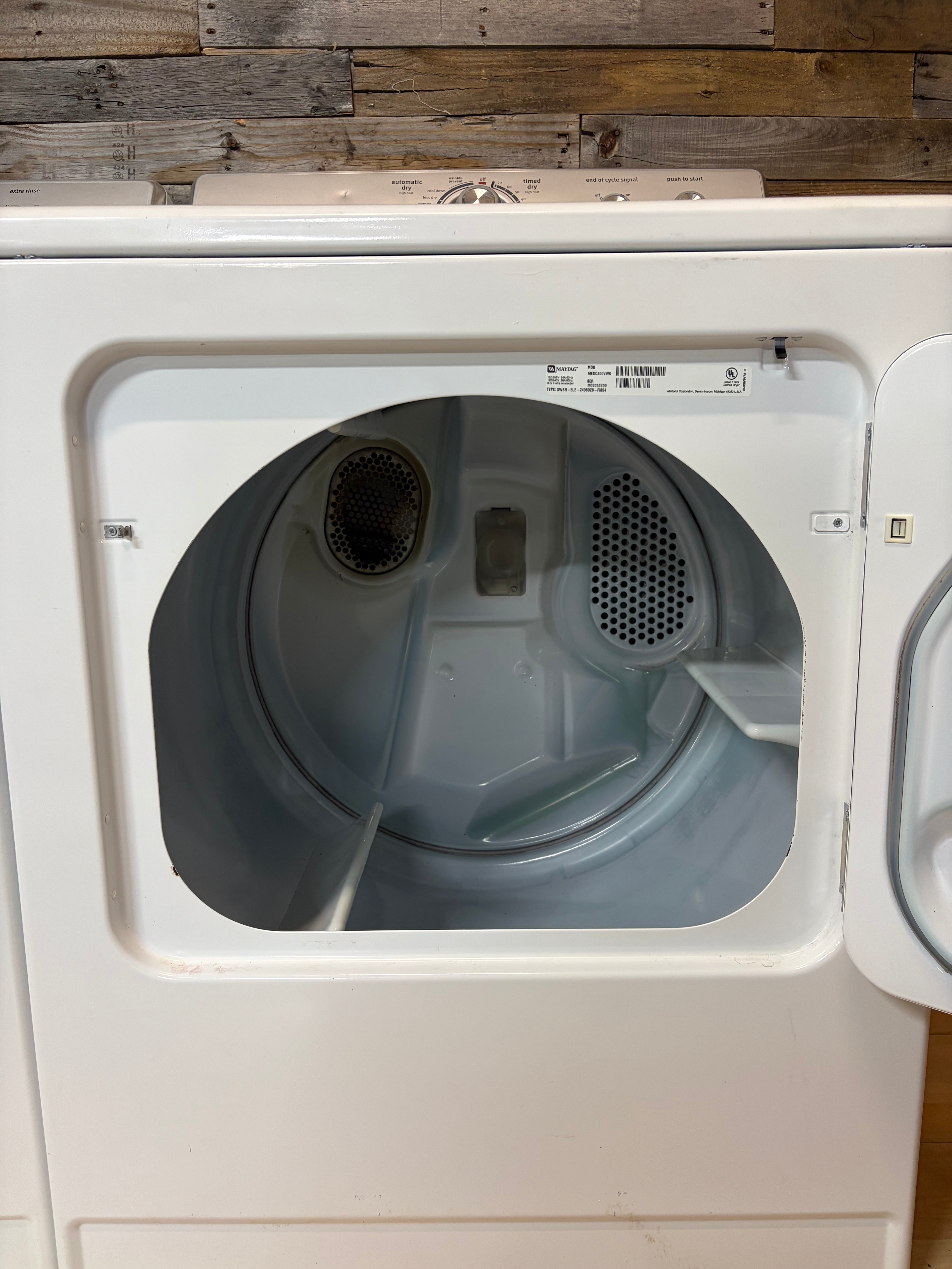 White Maytag Direct Drive Top Load Set