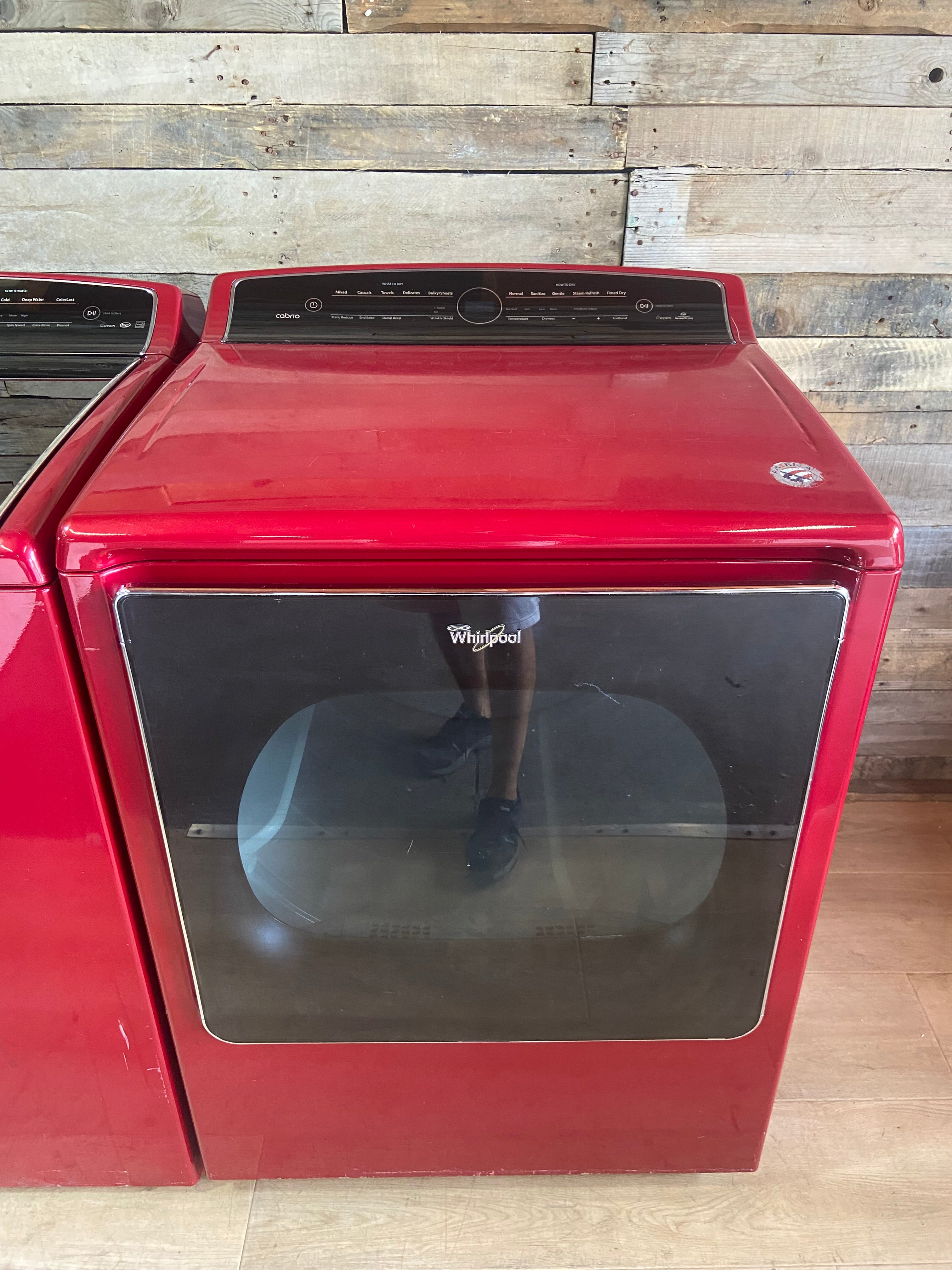 Whirlpool Cabrio Red Top Load Washer & Dryer Set