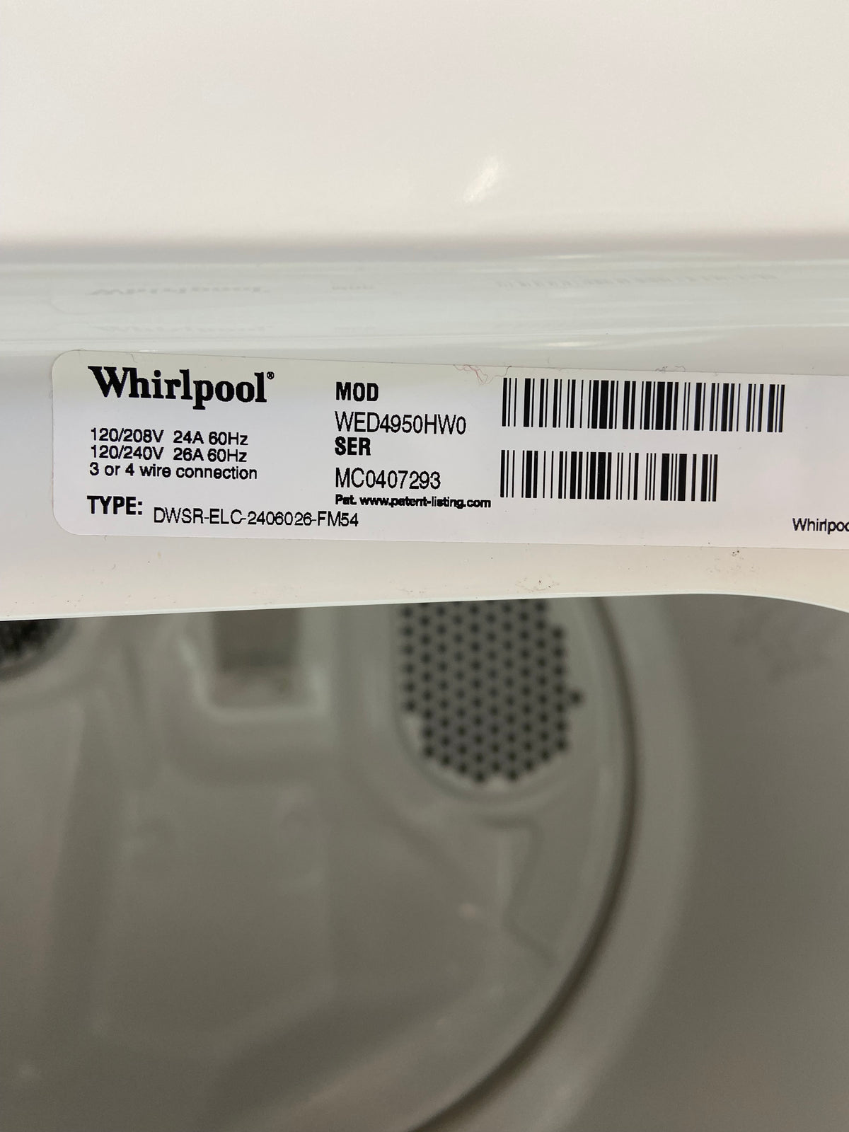 Whirlpool Top Load Grey Panel Washer & Dryer Set
