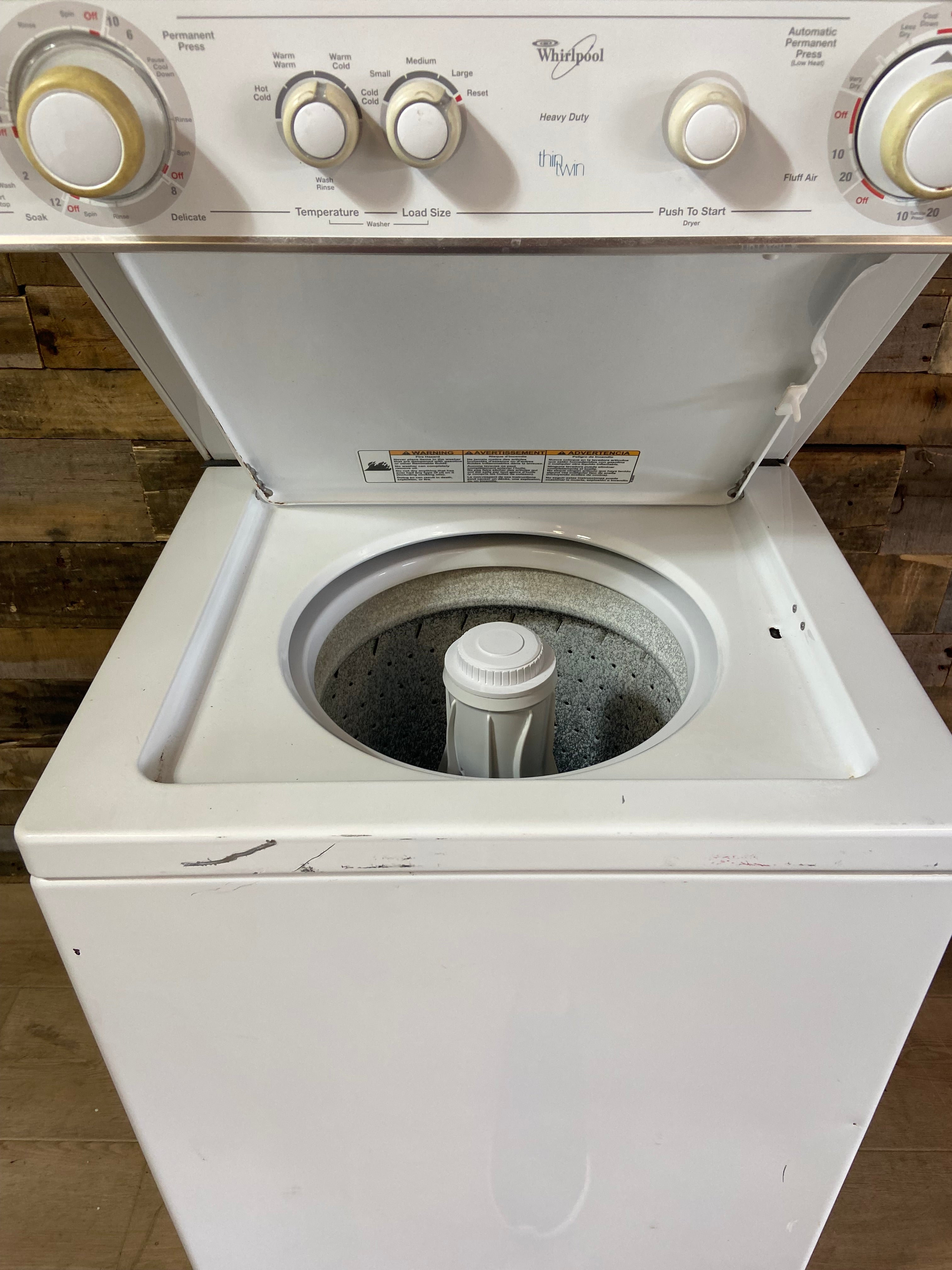 Whirlpool ThinTwin Washer & Dryer Stackable