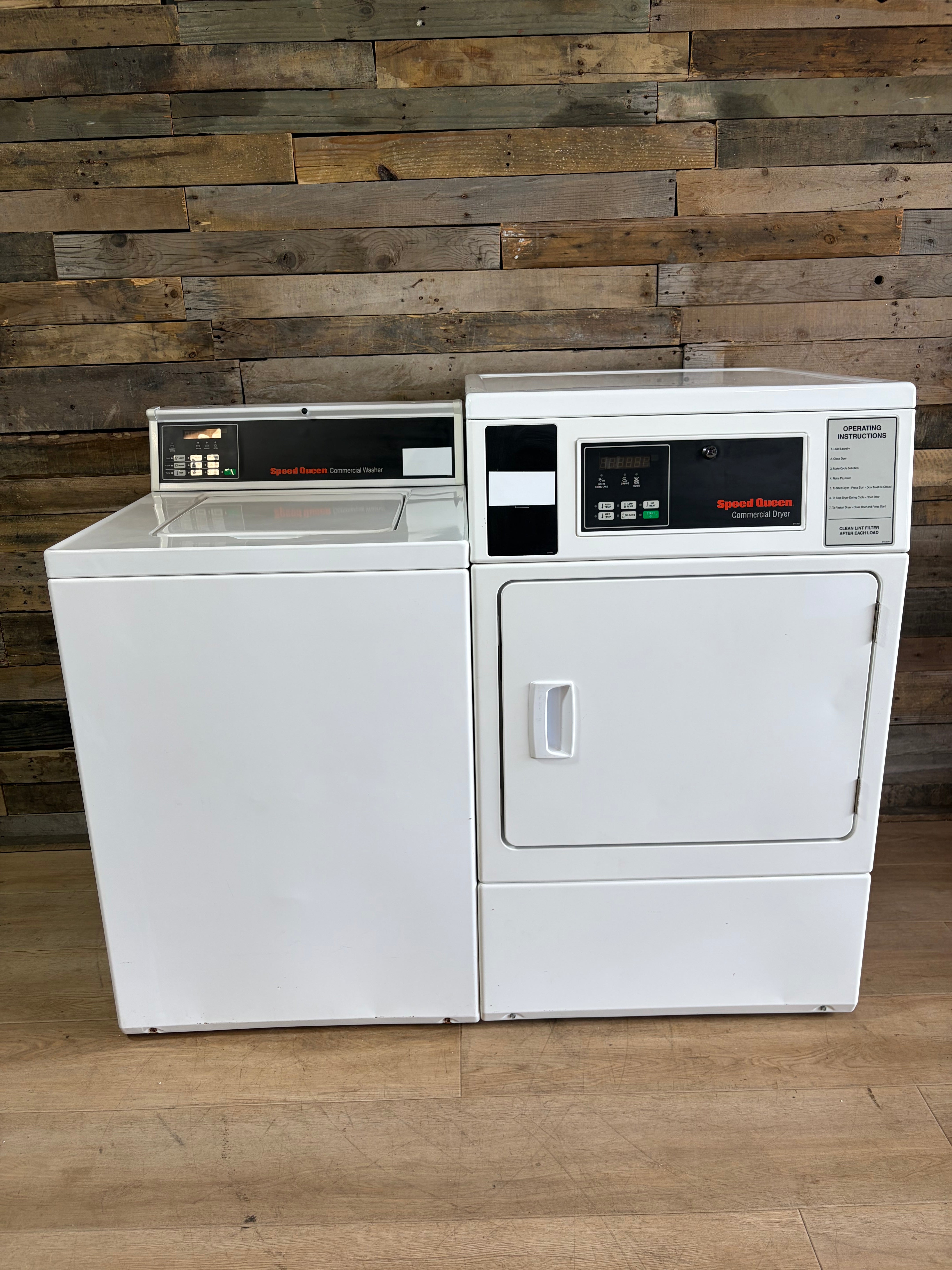 SpeedQueen Commercial Washer and Dryer Set