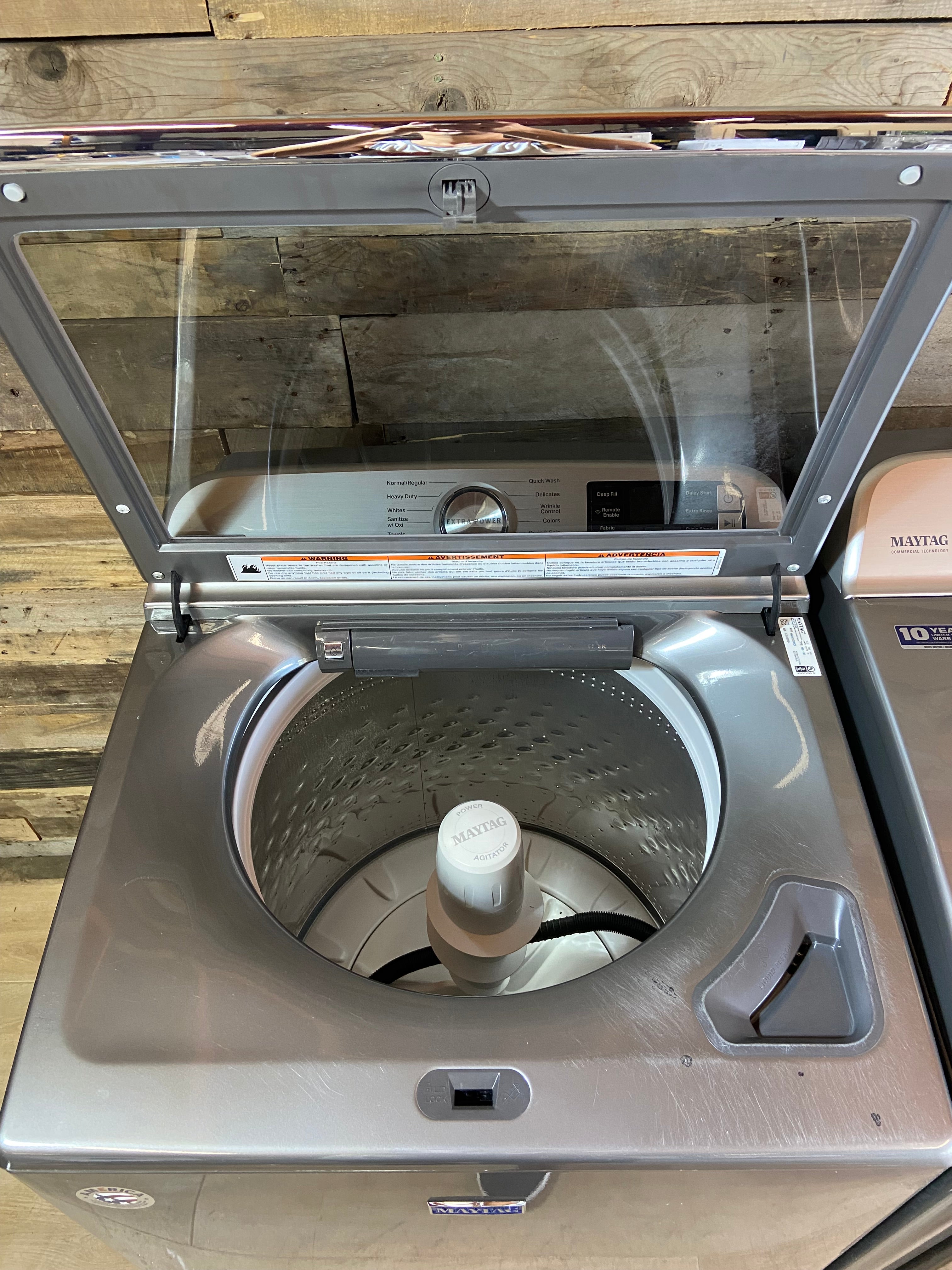Maytag Stainless Top Load Extra Power Washer & Dryer Set