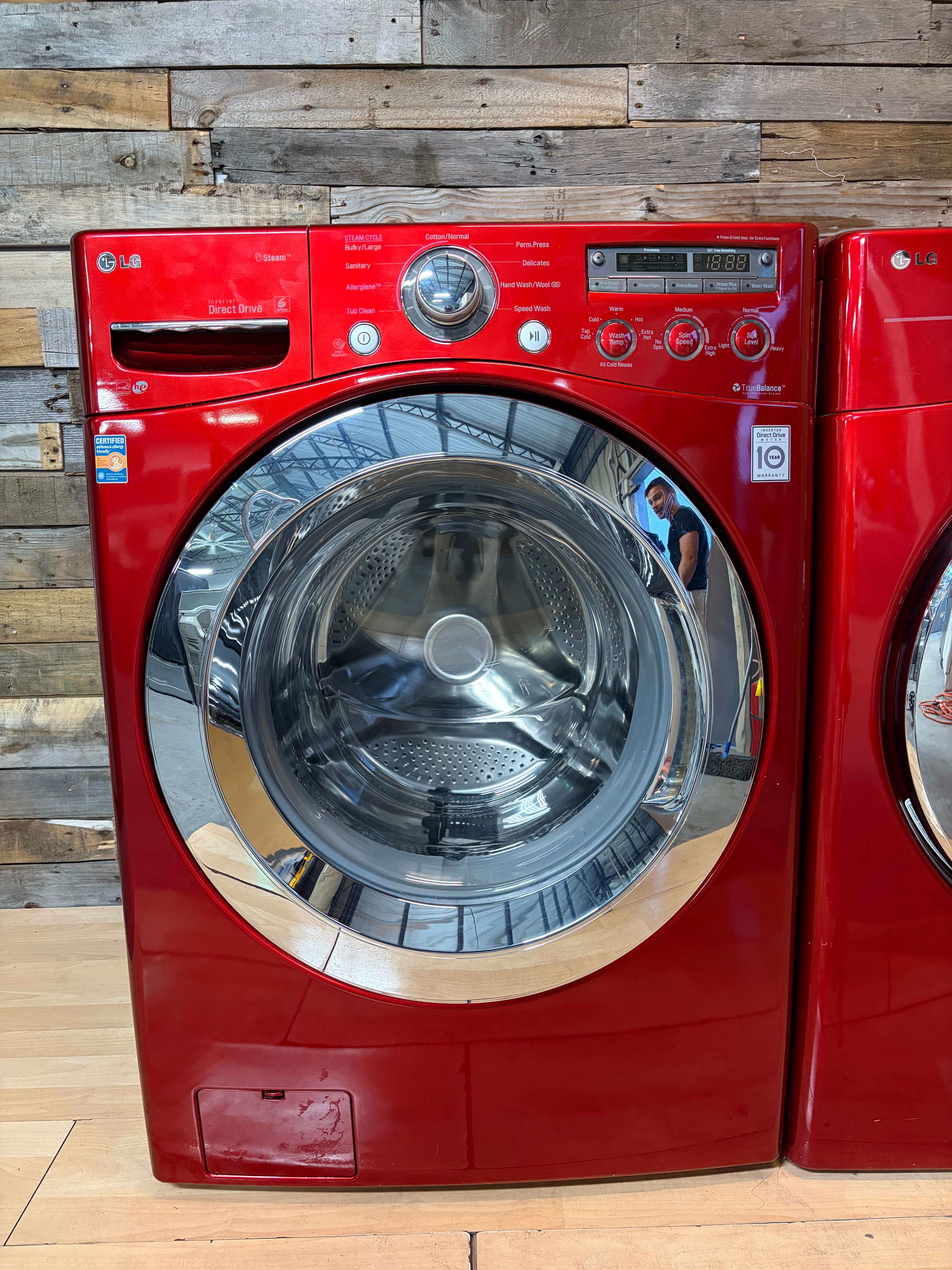 Red LG Direct Drive Front Load Set