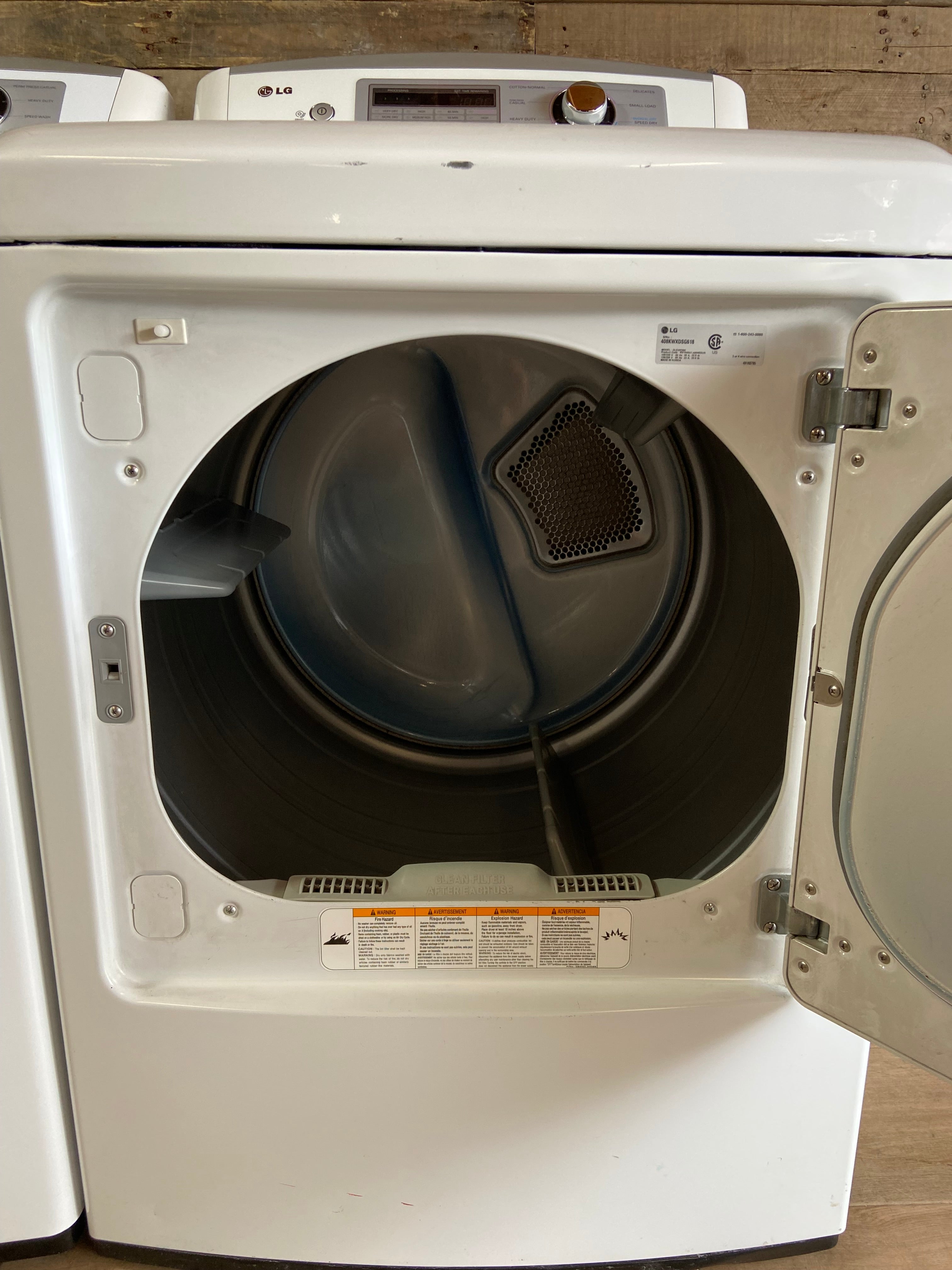 LG Large Capacity Top Load Washer Dryer Set