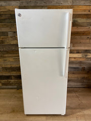 GE White Top Bottom Refrigerator