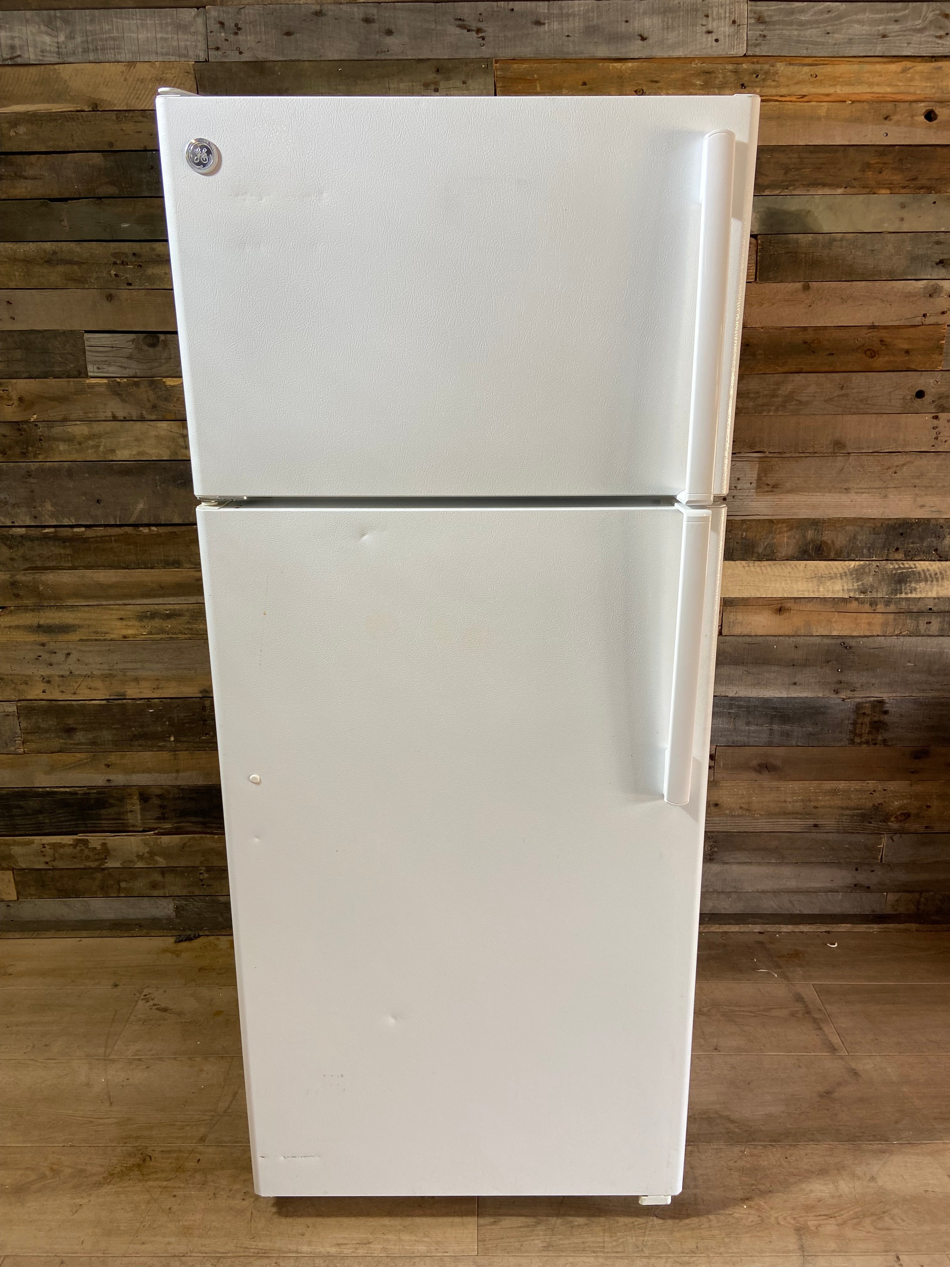 GE White Top Bottom Refrigerator