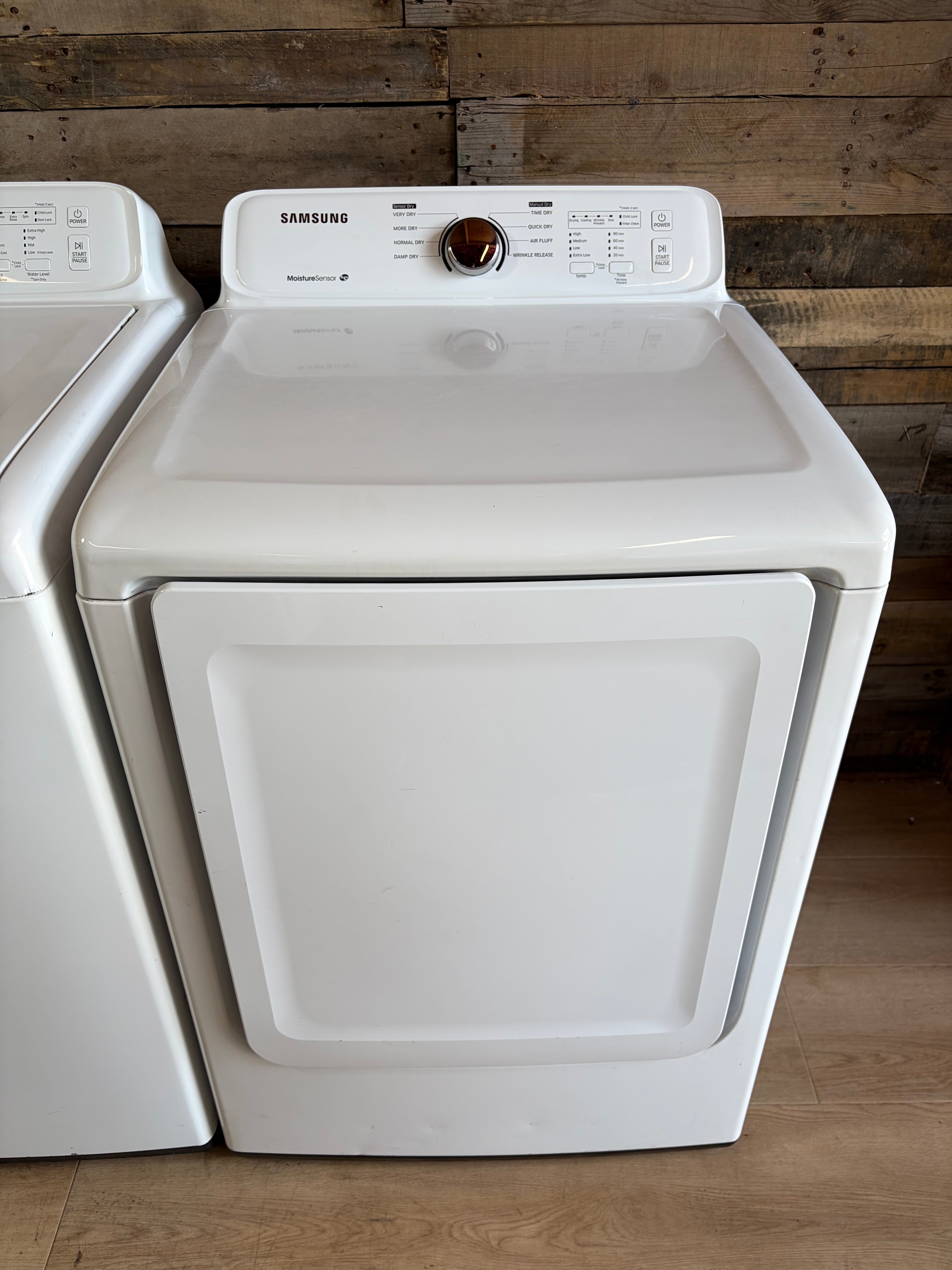 Samsung White Agitator Large Capacity Top Load Set