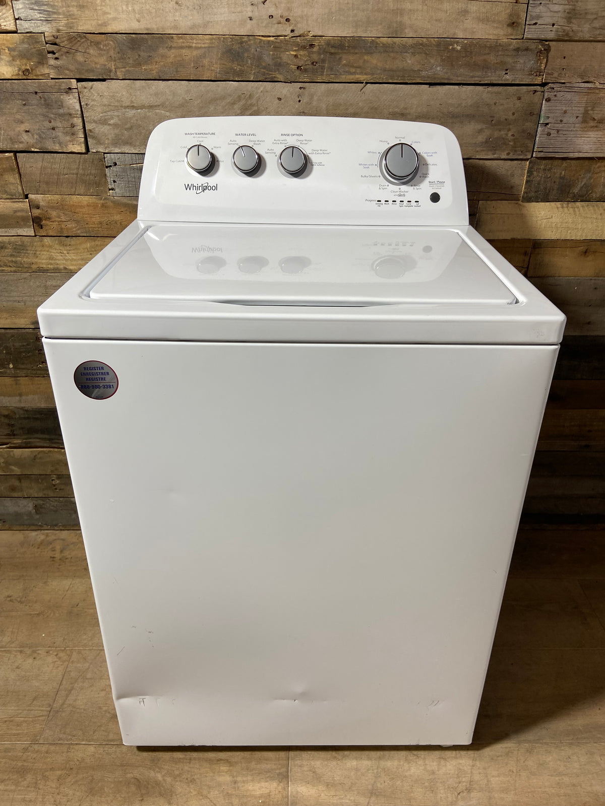 Whirlpool Large Capacity White Panel Washer