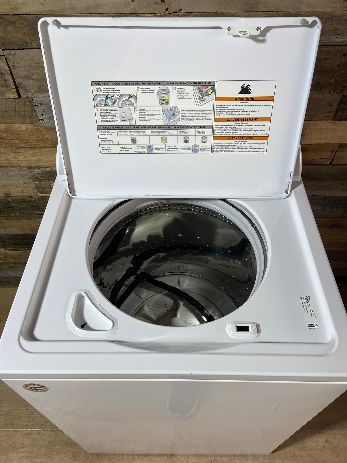 Whirlpool Top Load Grey Panel Washer (impeller)