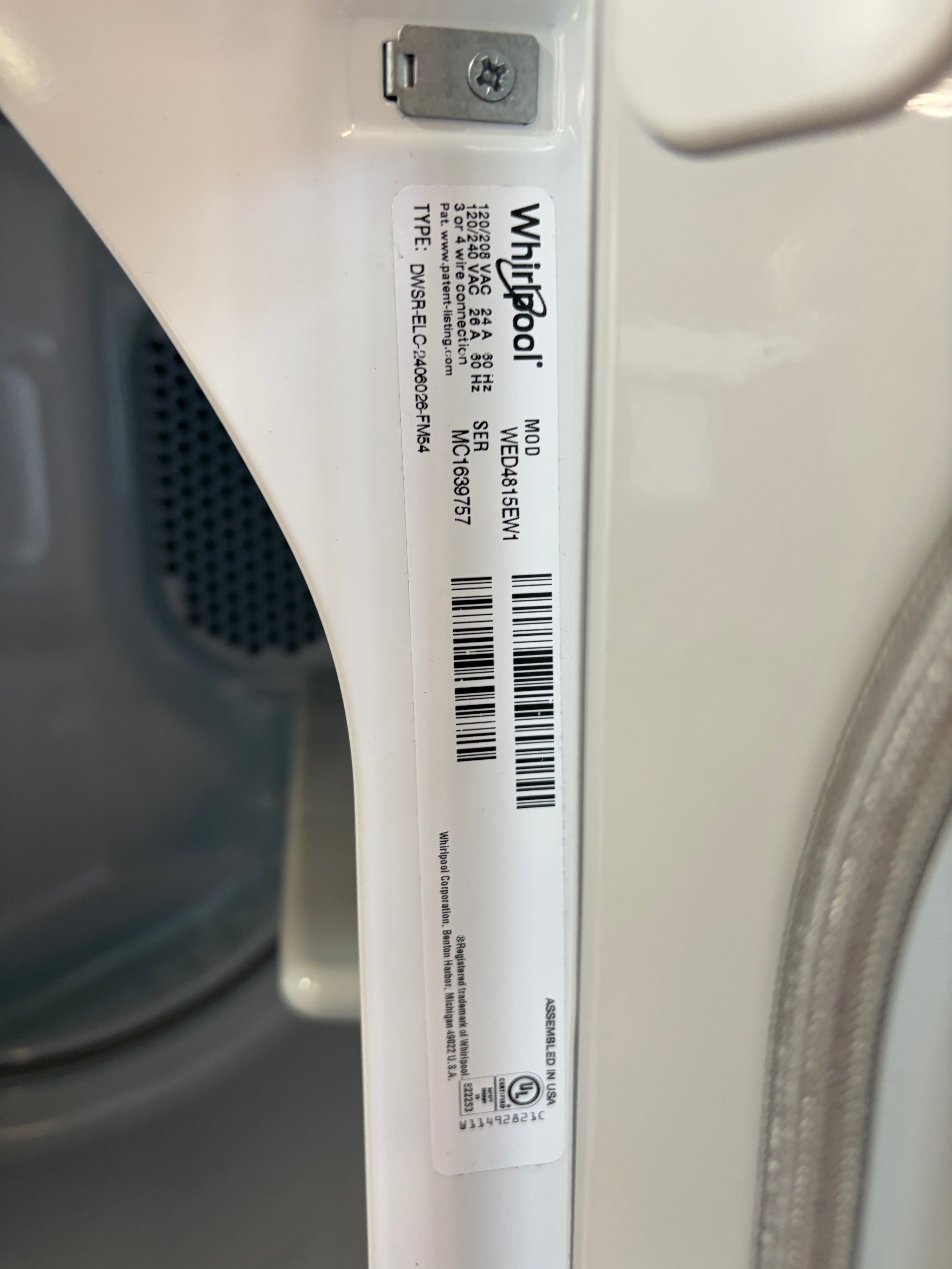 Whirlpool Grey Face Large Capacity