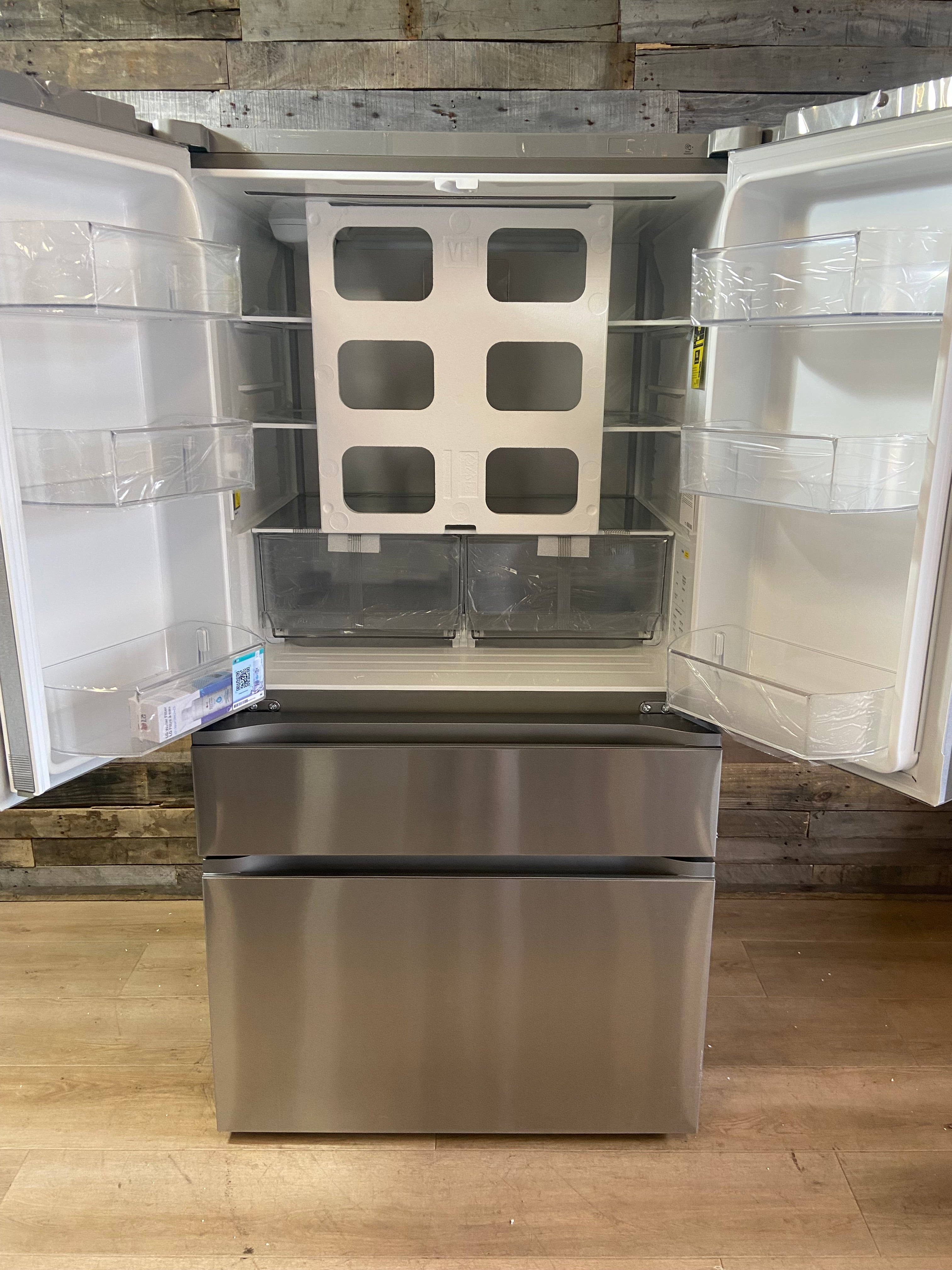 LG 30 cu. ft. Smart Standard-Depth MAX™ 4-Door French Door Refrigerator with Full-Convert Drawer™
