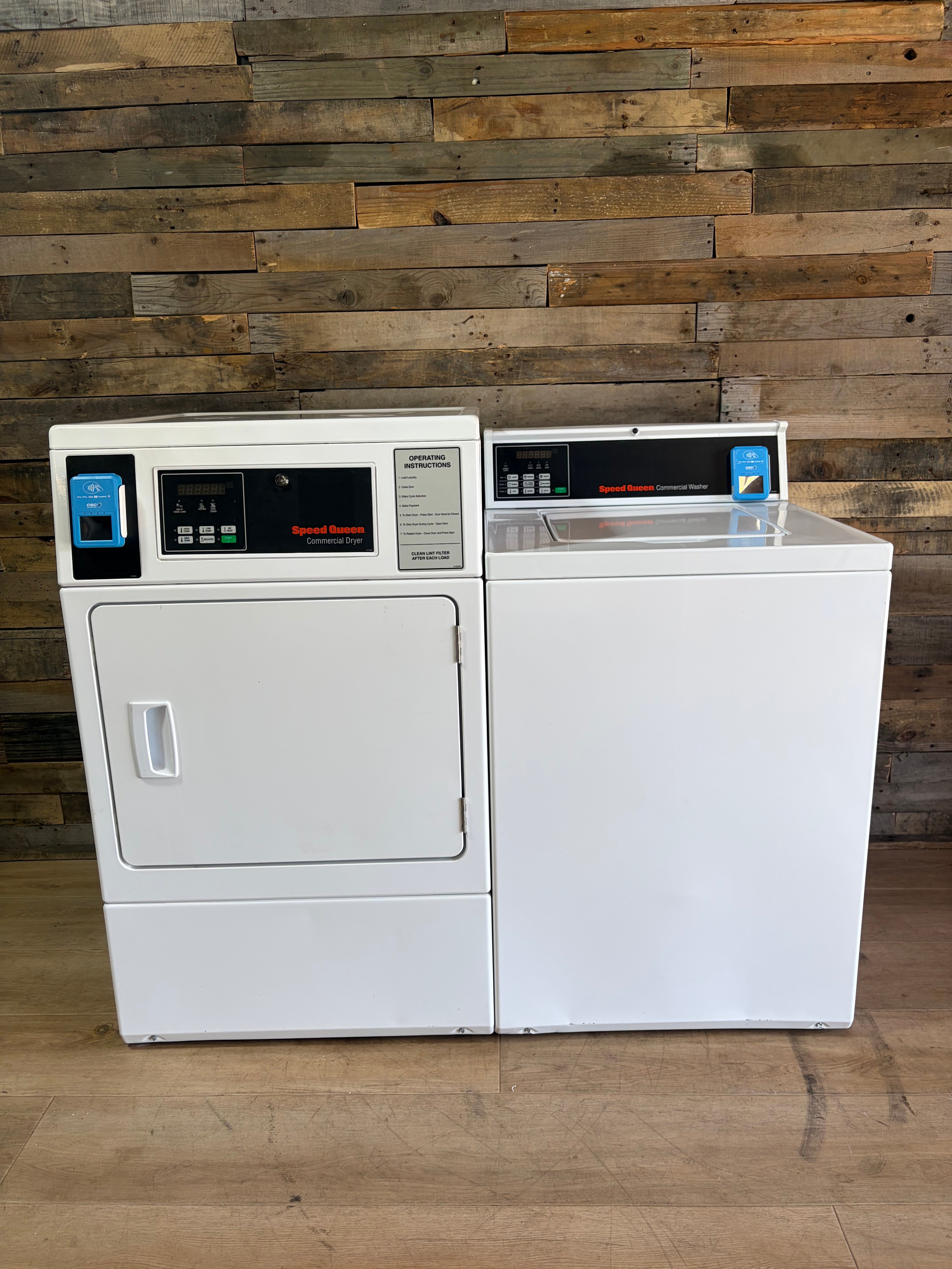 SpeedQueen Commercial Washer Dryer Set