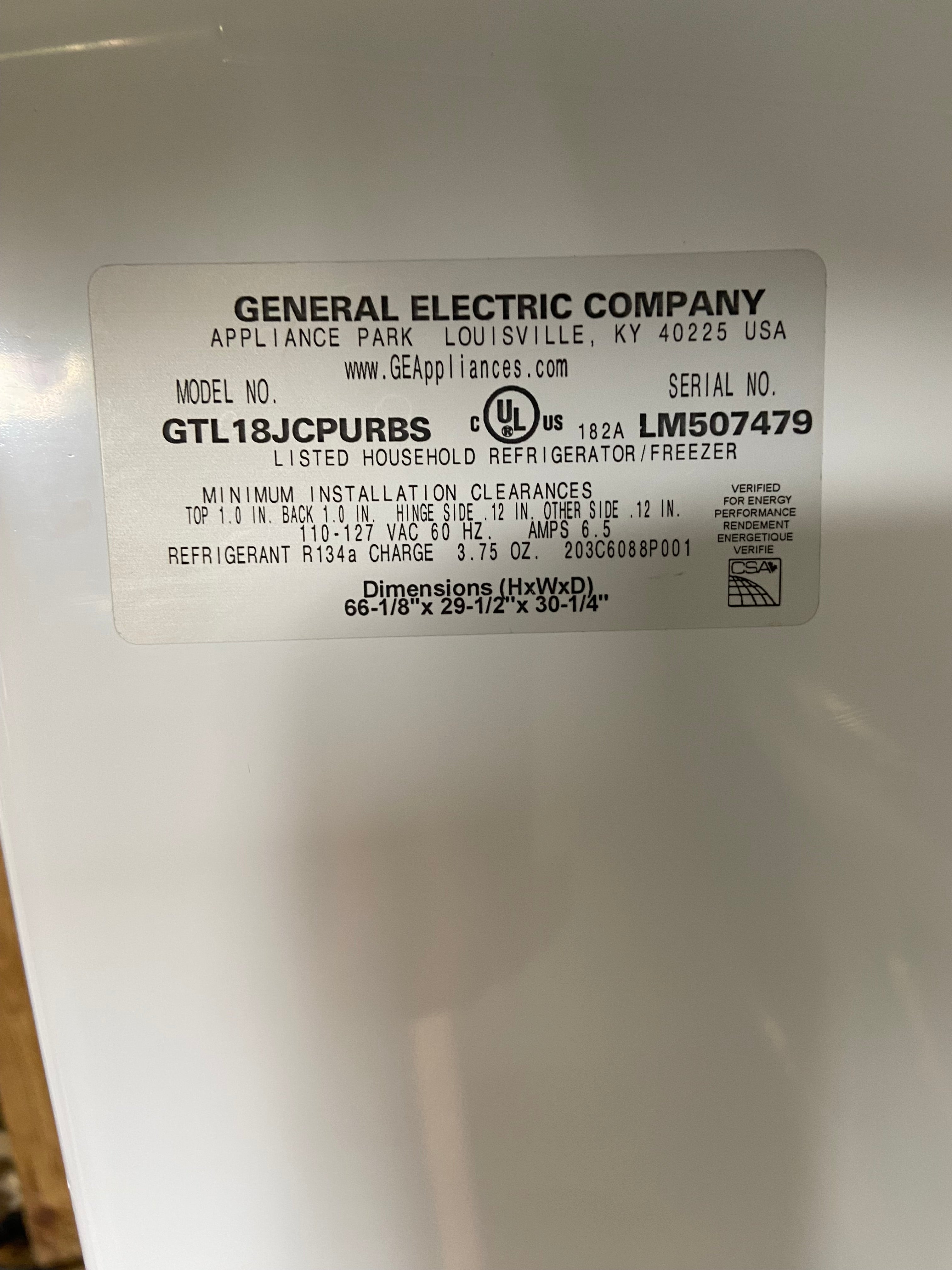 GE Stainless Top Bottom Refrigerator