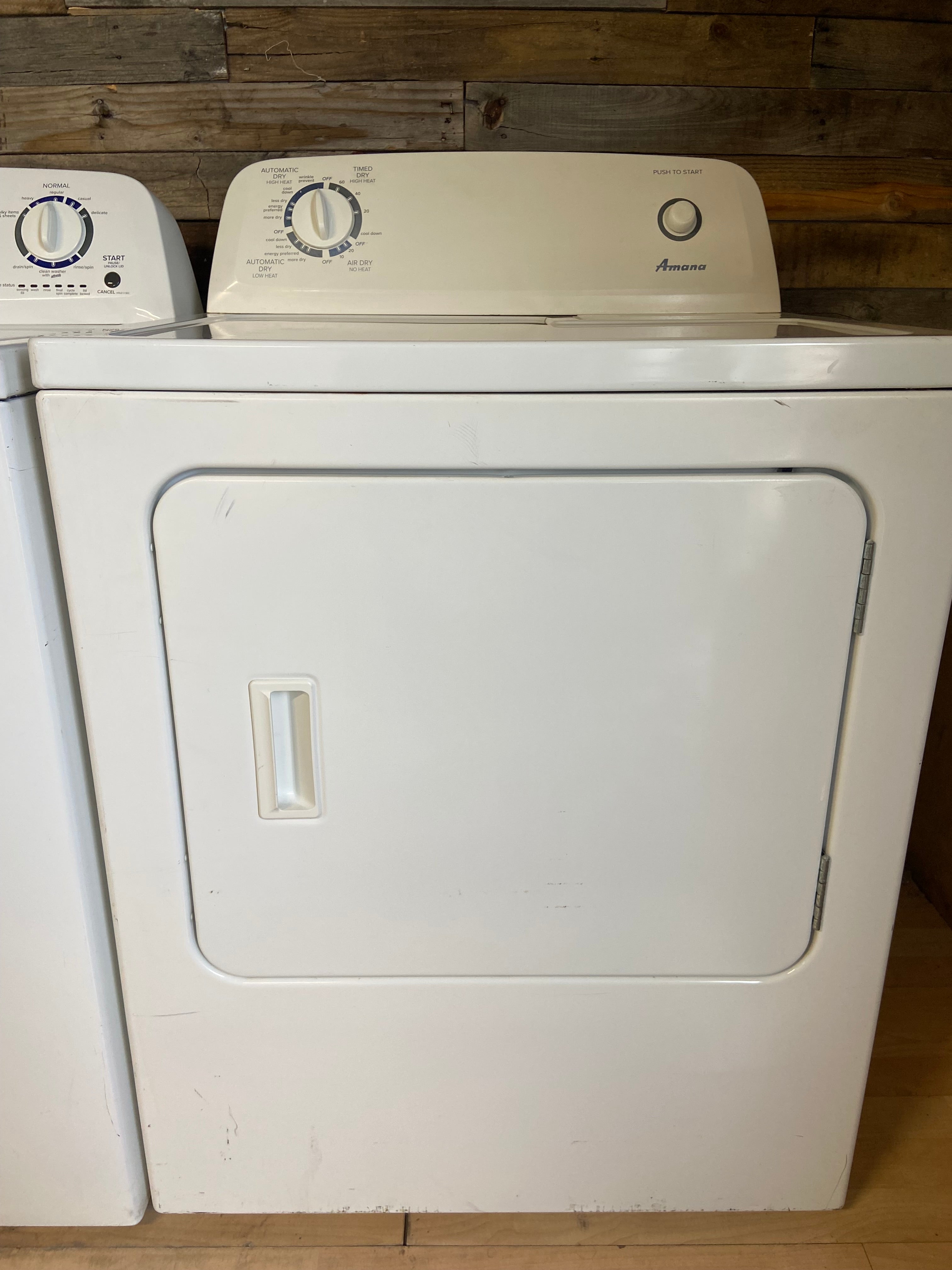 Amana White Top Load Set