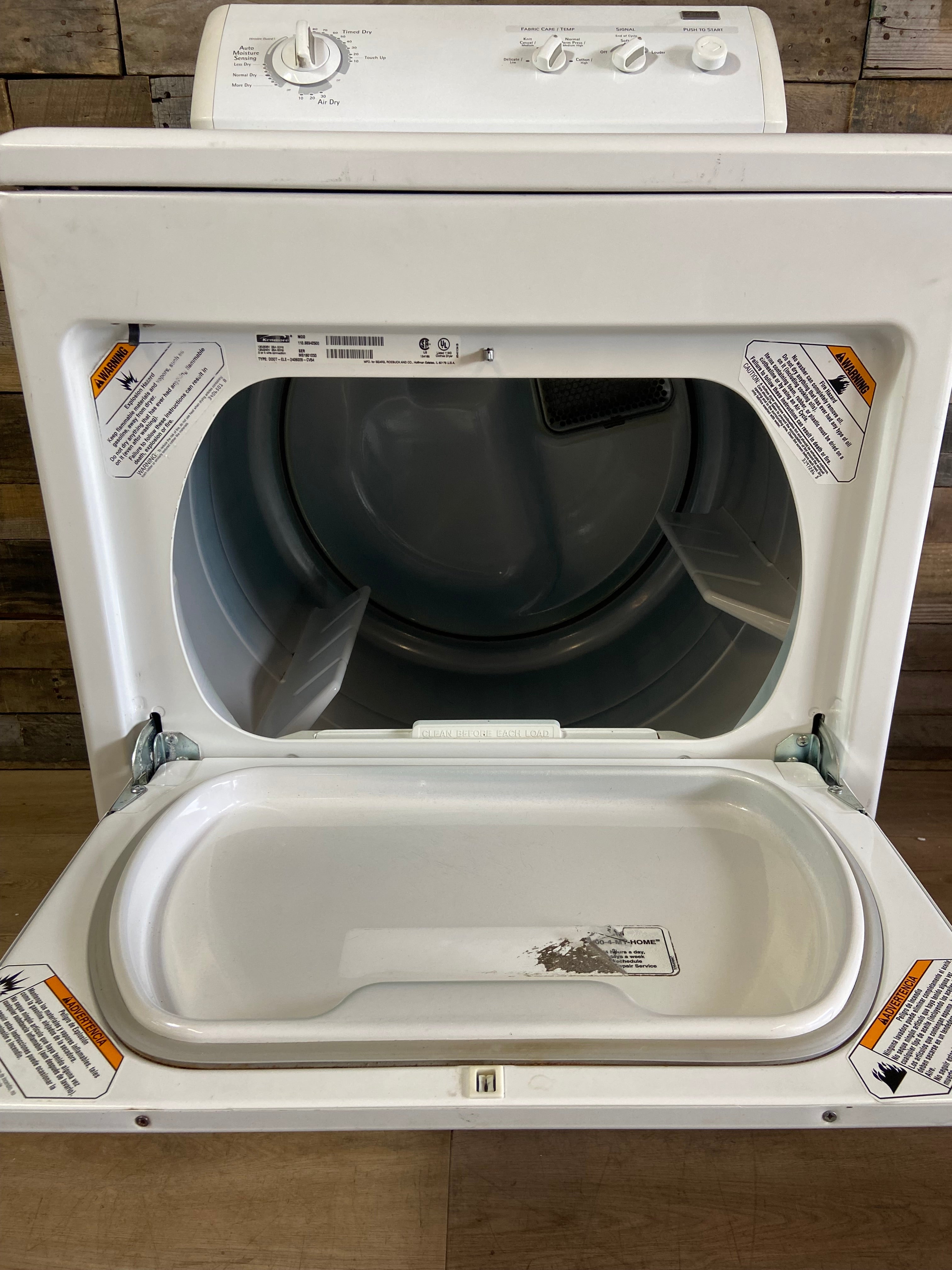 Kenmore Elite White Dryer