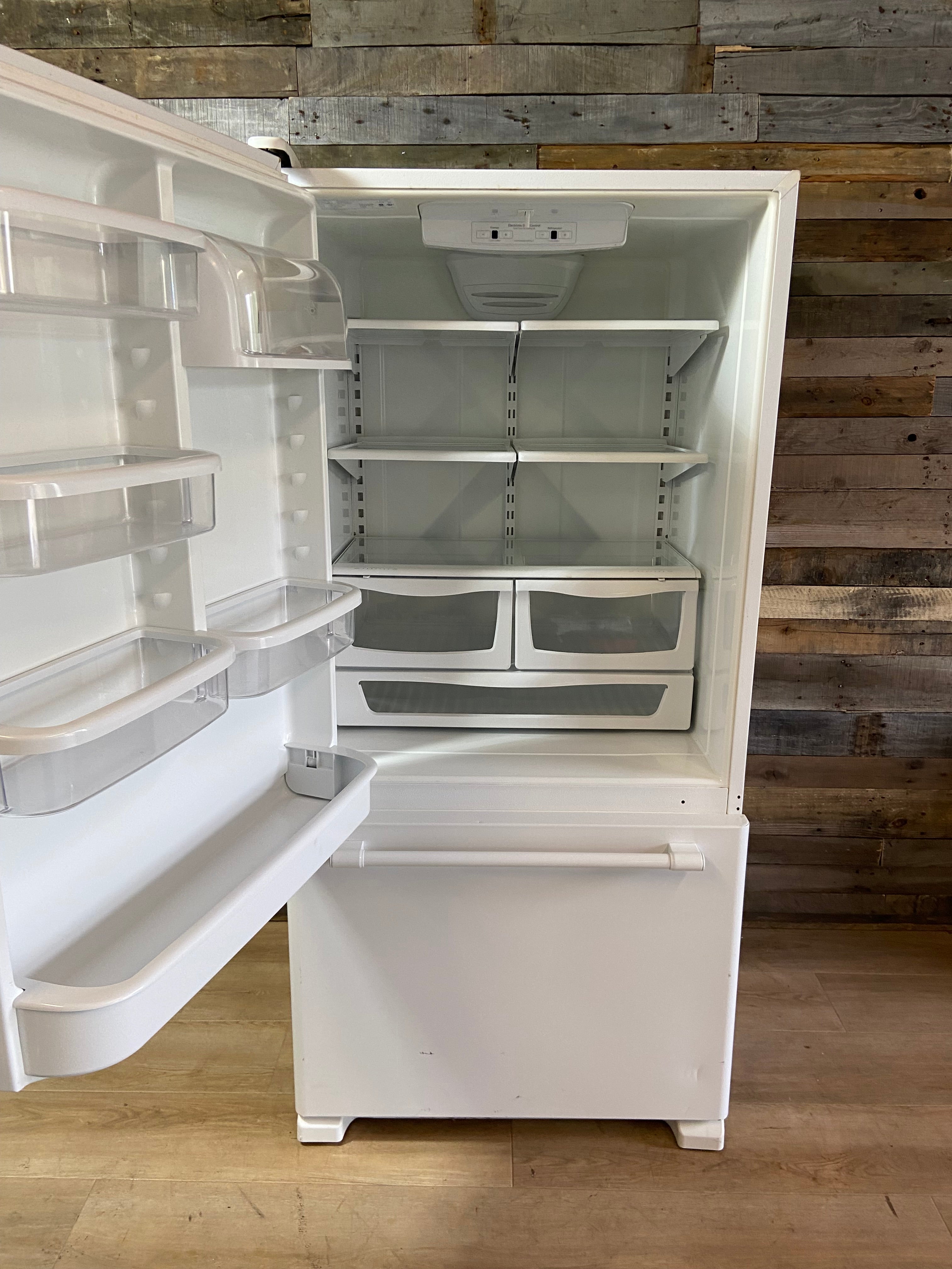 Maytag White Bottom Freezer Refrigerator