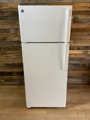 GE White Top Bottom Refrigerator