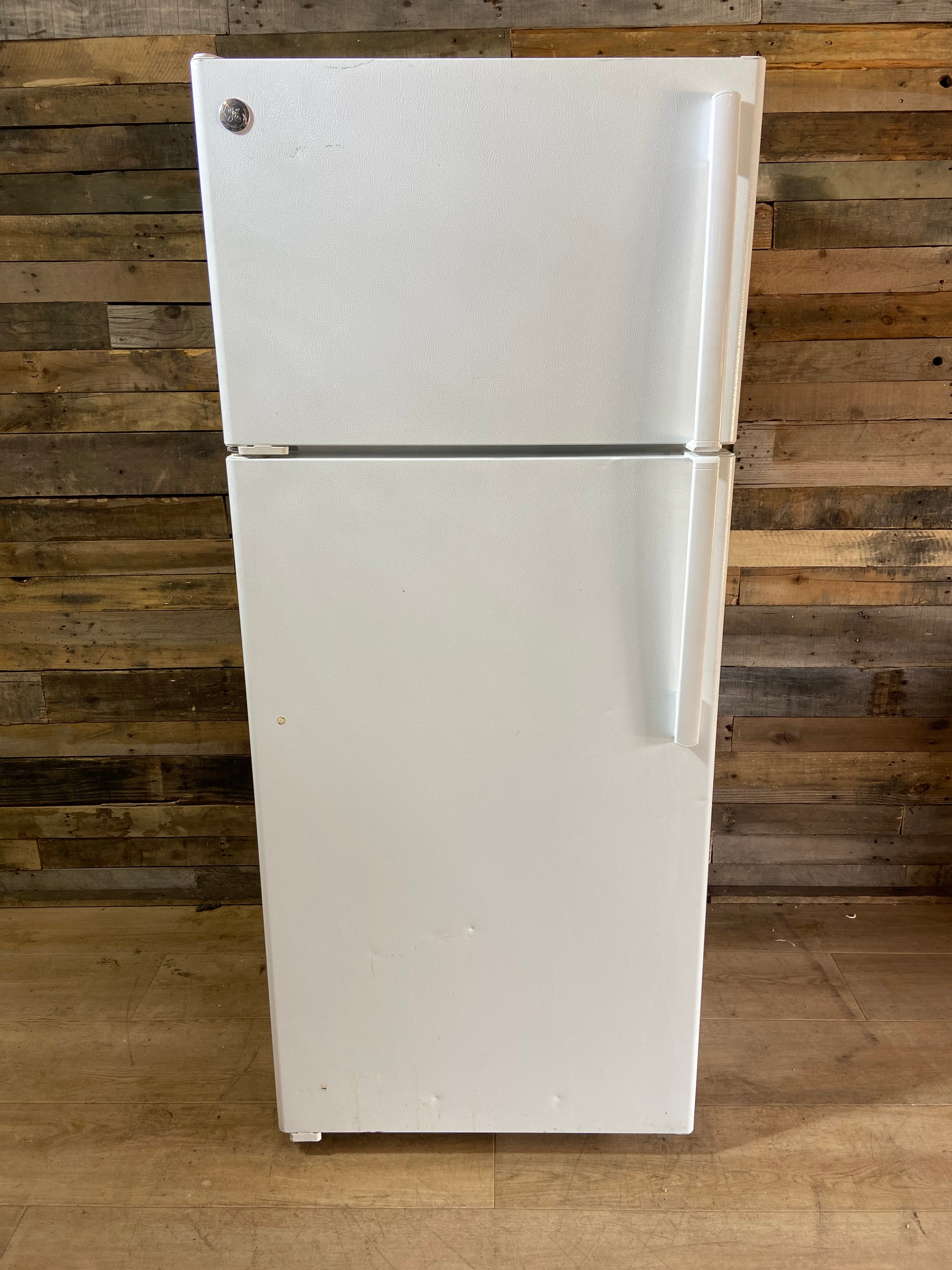GE White Top Bottom Refrigerator