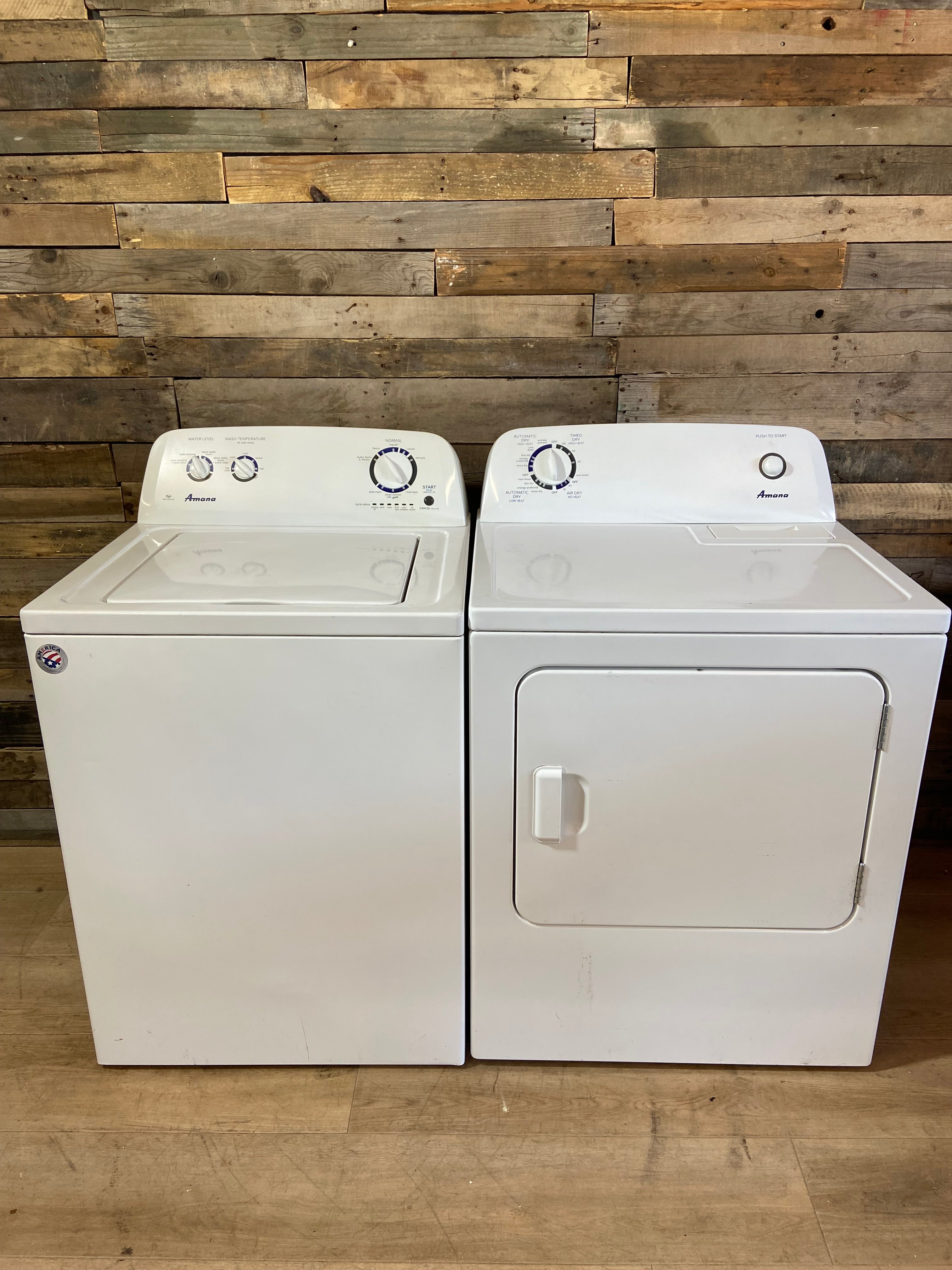 Amana Top Load Washer & Dryer Set