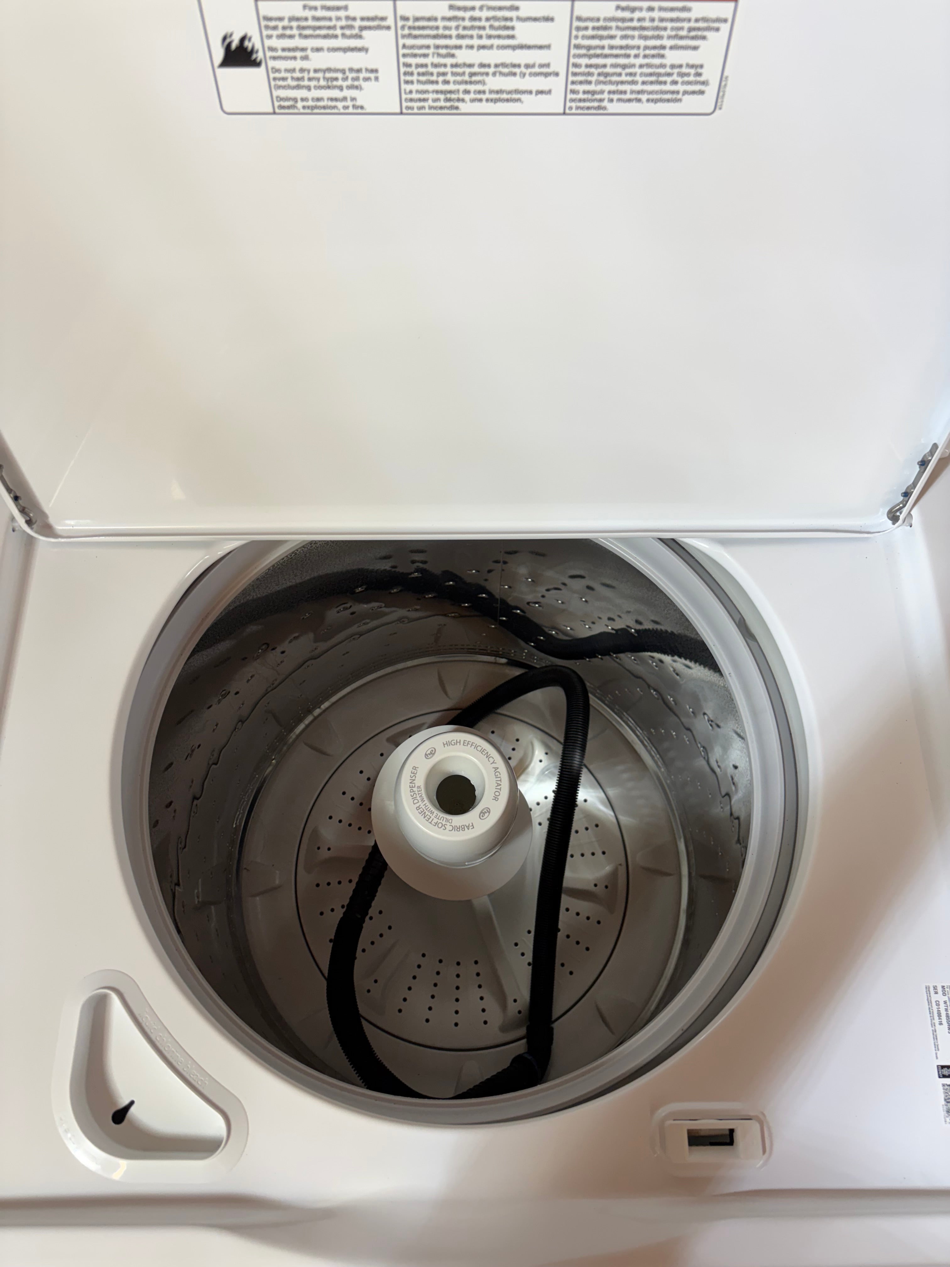 Whirlpool White Large Capacity Top Load Set