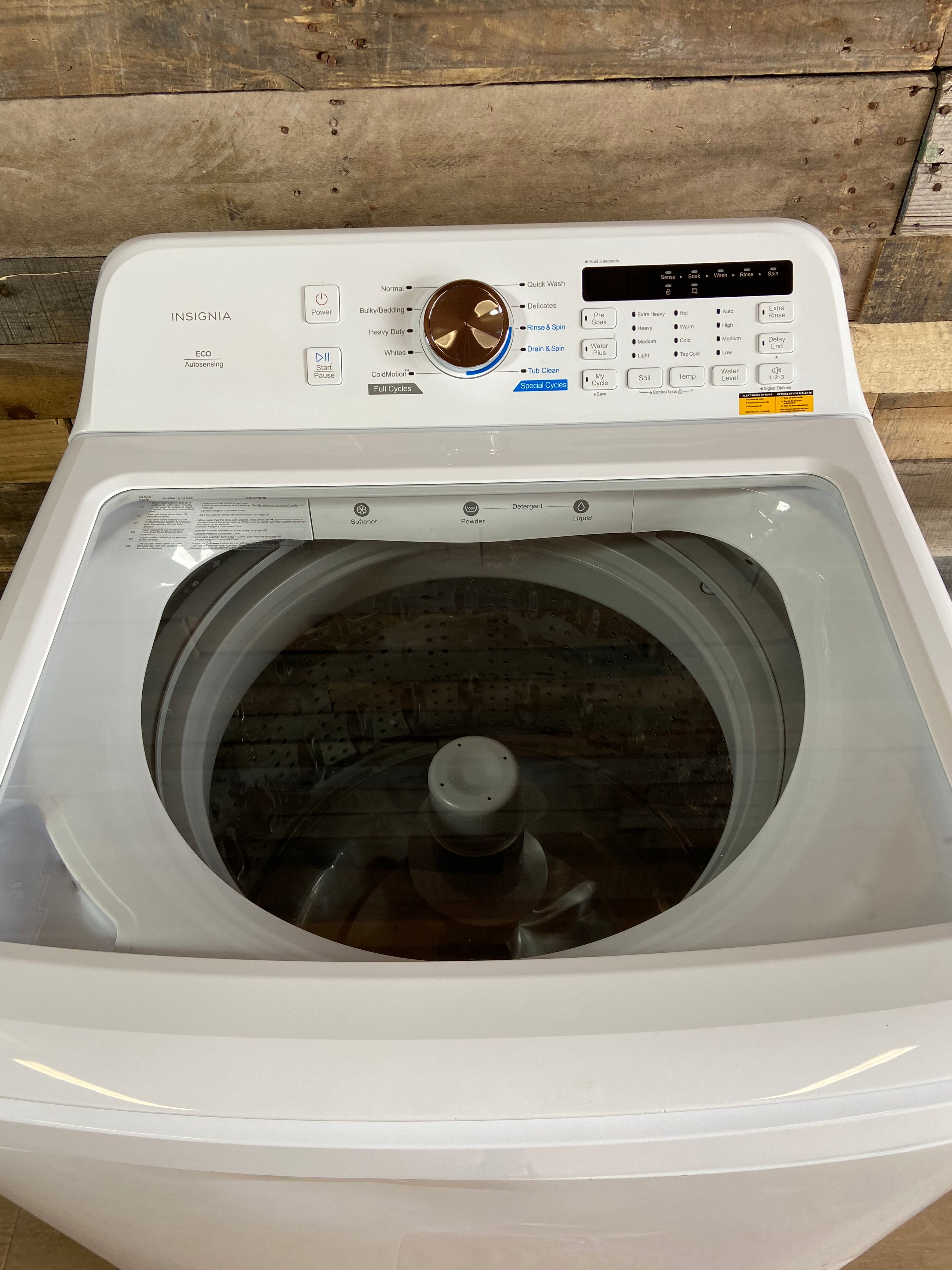 Insignia 4.1 Cu. Ft. Top Load Washer