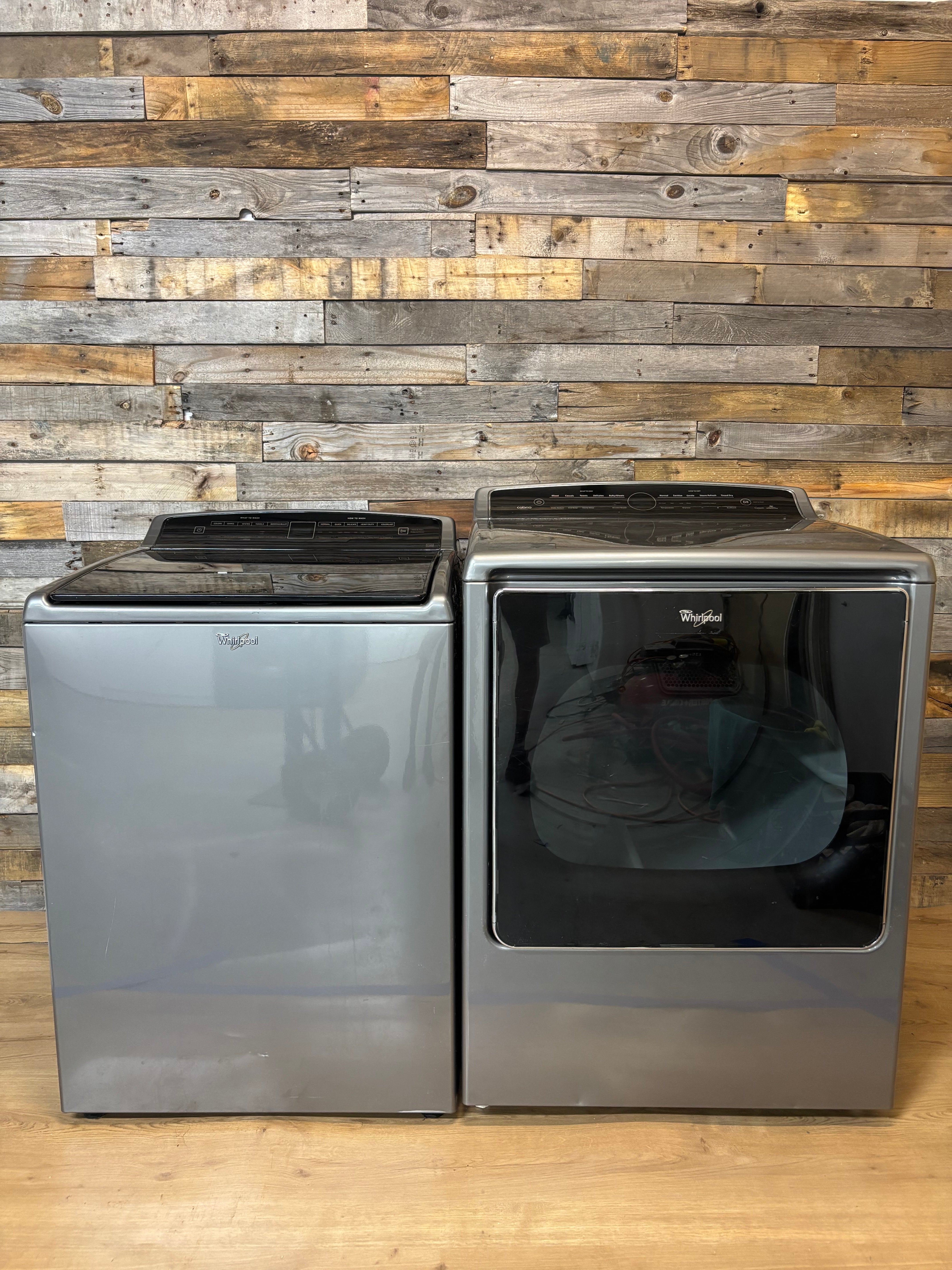 Grey Whirlpool Cabrio Top Load Set