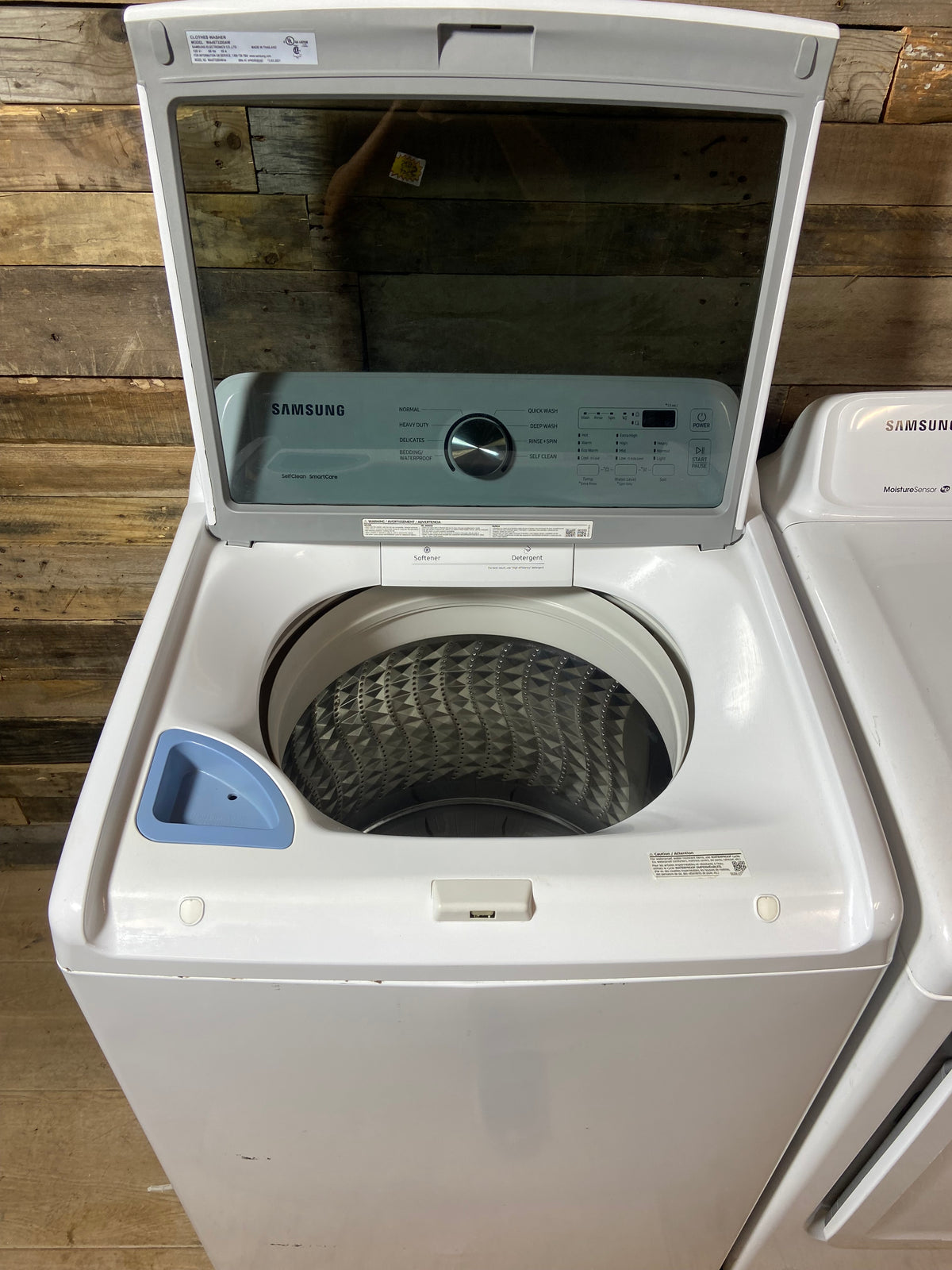 Samsung Washer & Dryer Glass Lid Large Capacity Set