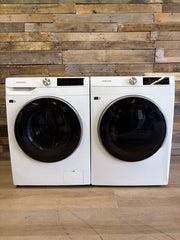 2.5 cu. ft. Compact Front Load Washer and Dryer with AI Smart Dial and Super Speed Wash in White