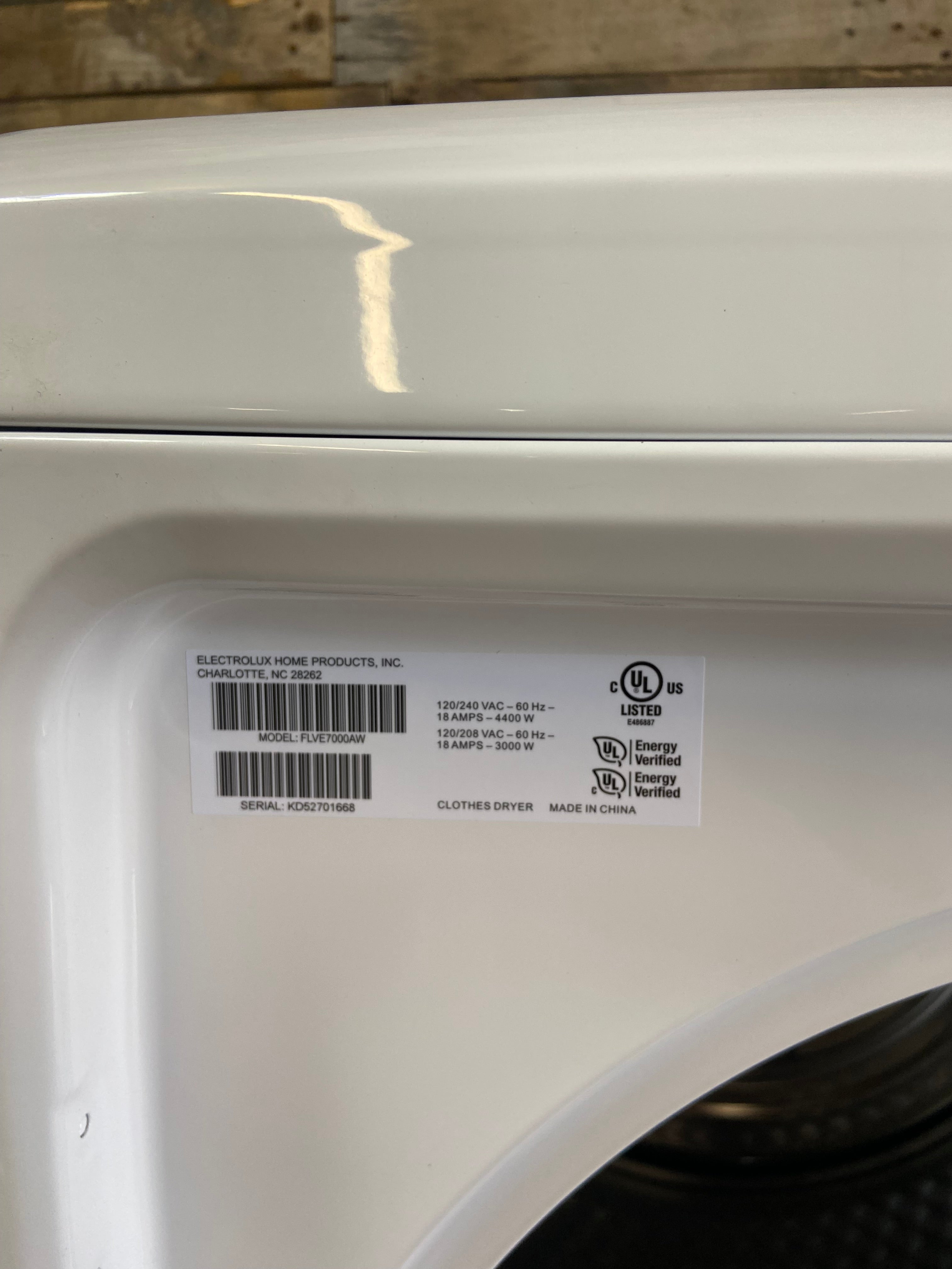 Frigidaire 7 Cu. Ft. Electric Dryer