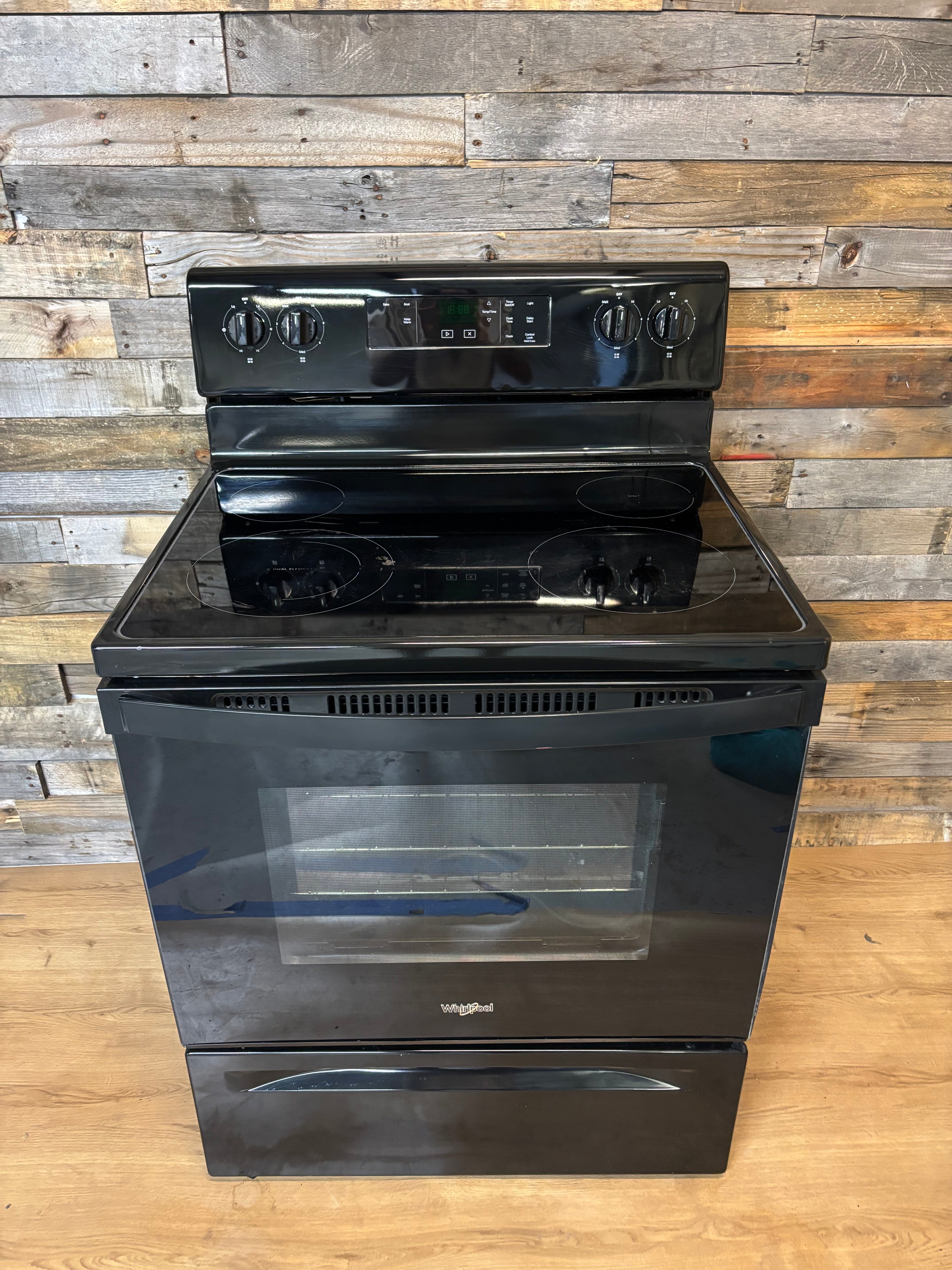 Black Whirlpool Electric Range