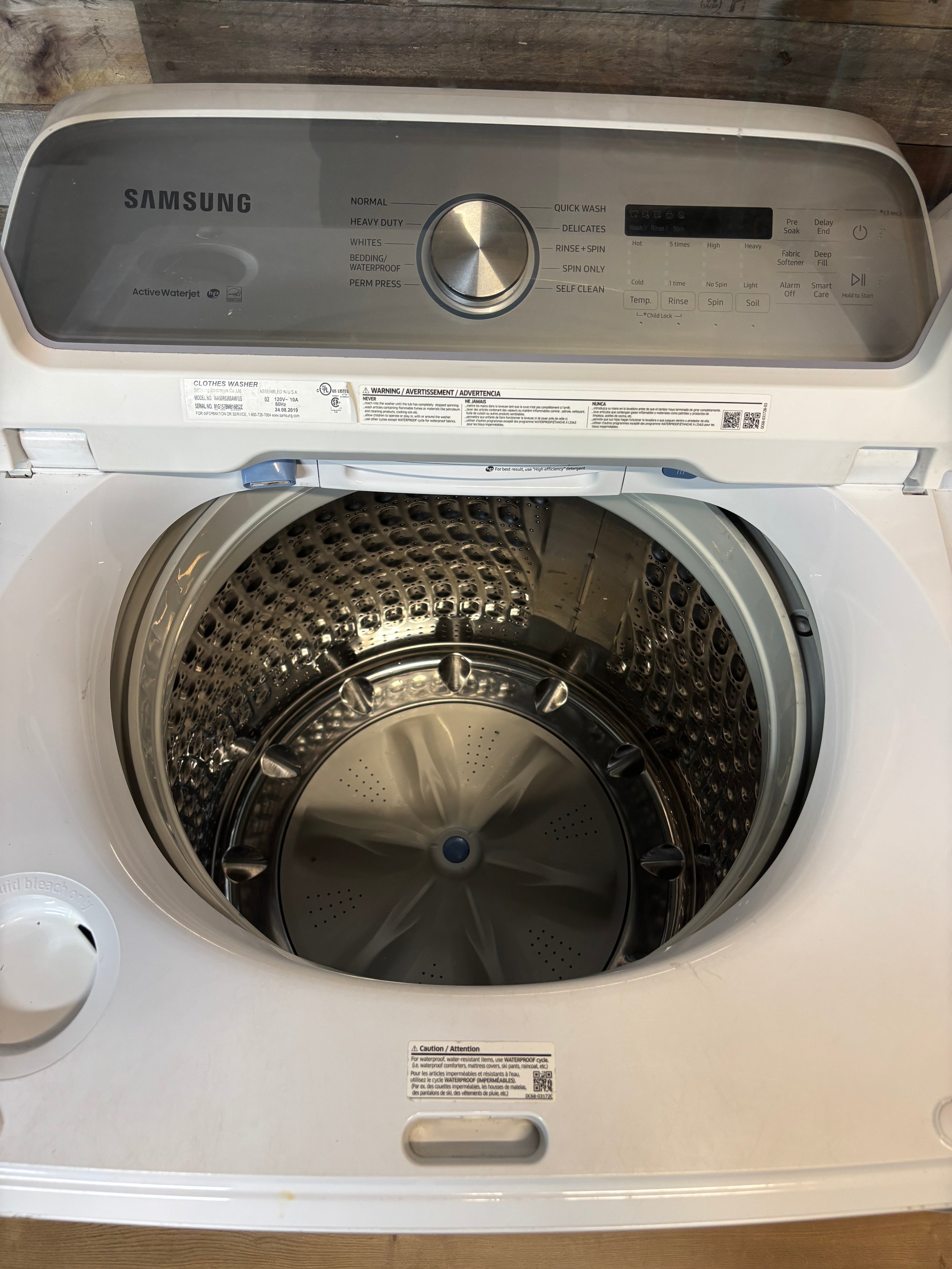 Samsung Grey Face Water Jet Top Load Set